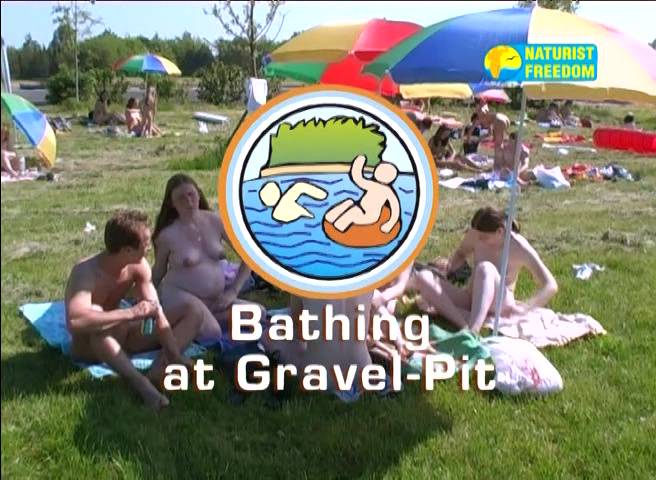 Naturist Freedom Videos Bathing at Gravel-Pit - Poster