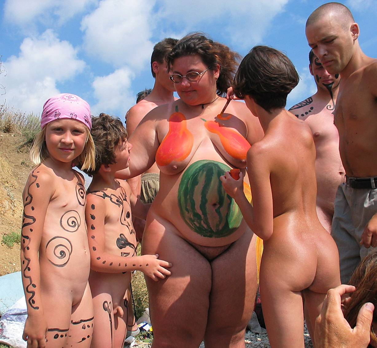 Purenudism Pics Body Painting All Day Long - 2
