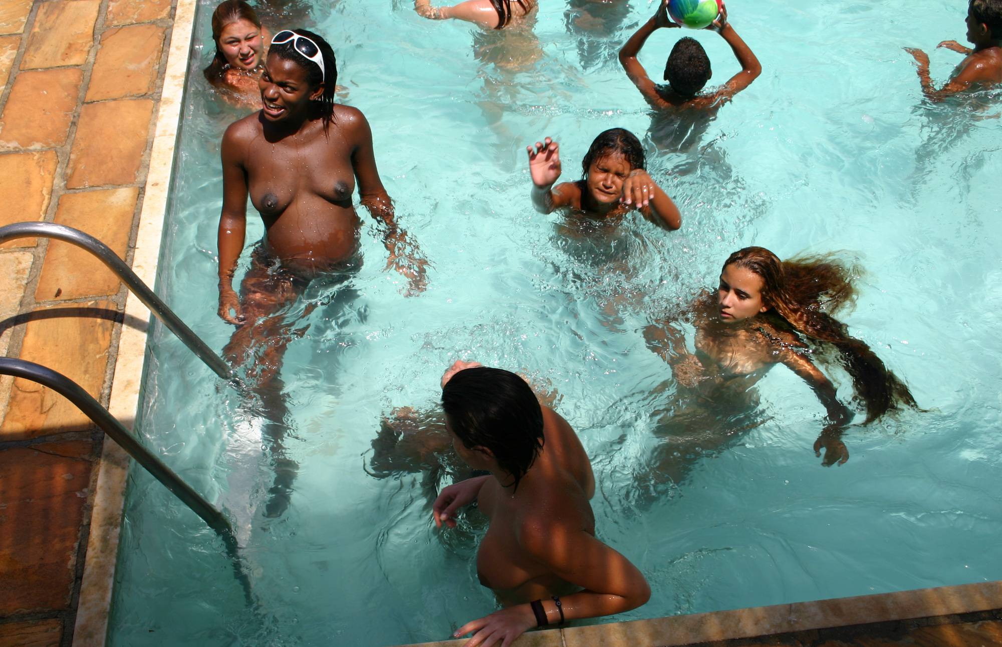 Purenudism Pics Brazilian Pool Group Shots - 2