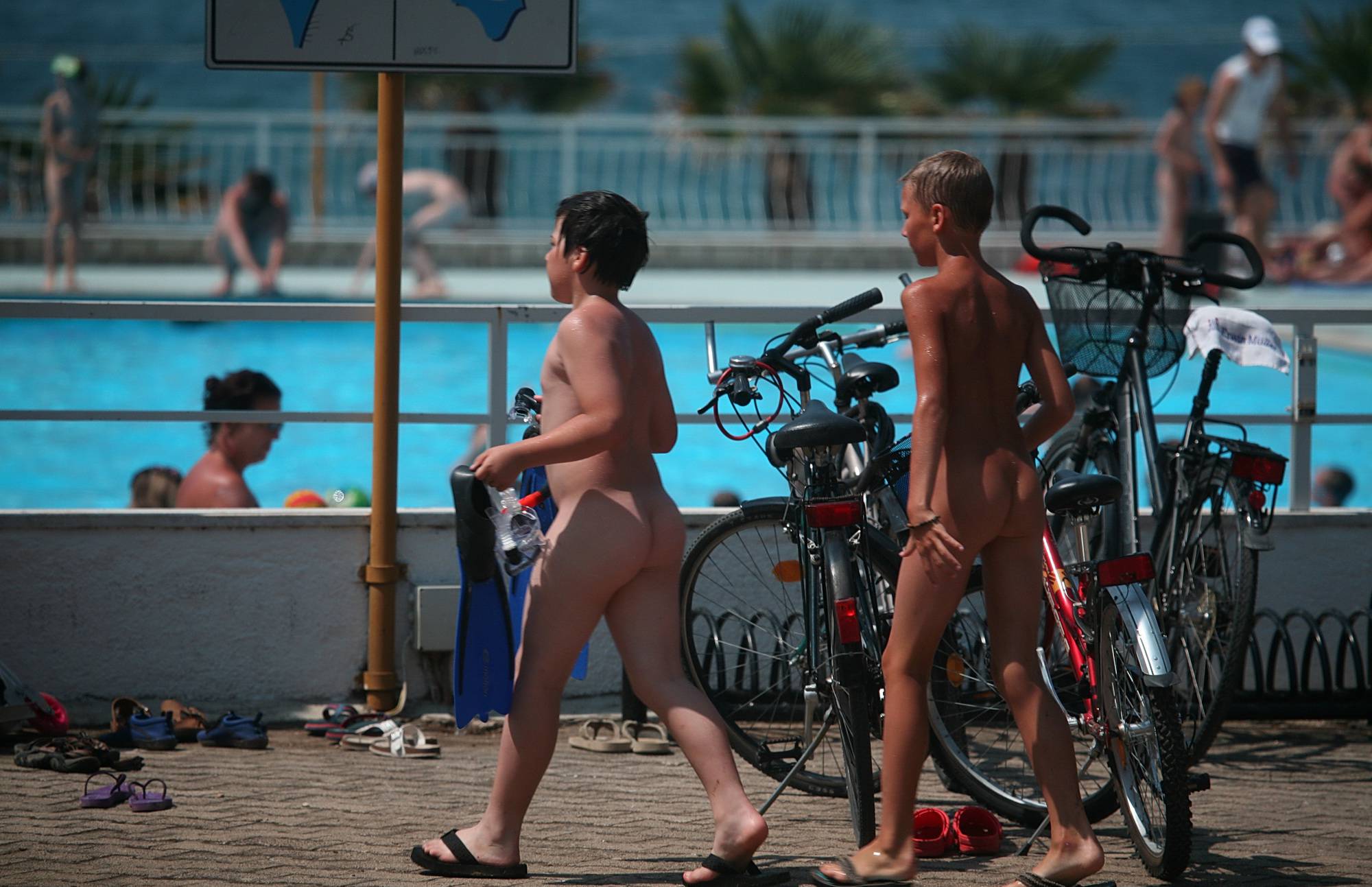 Purenudism Pics Couple of Nudists Playing - 2