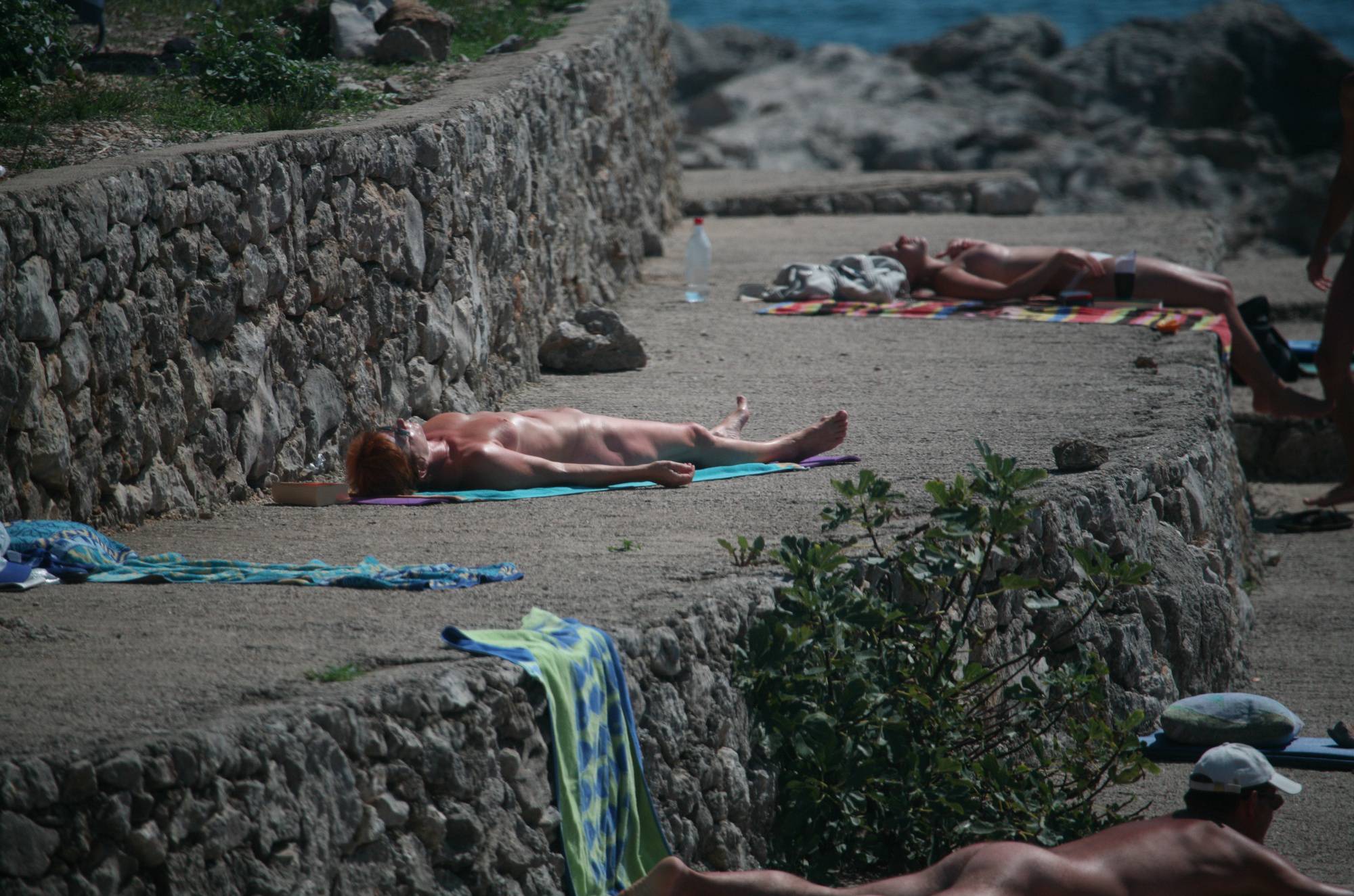 Purenudism Pics Crete Couple's Beach Walk - 1