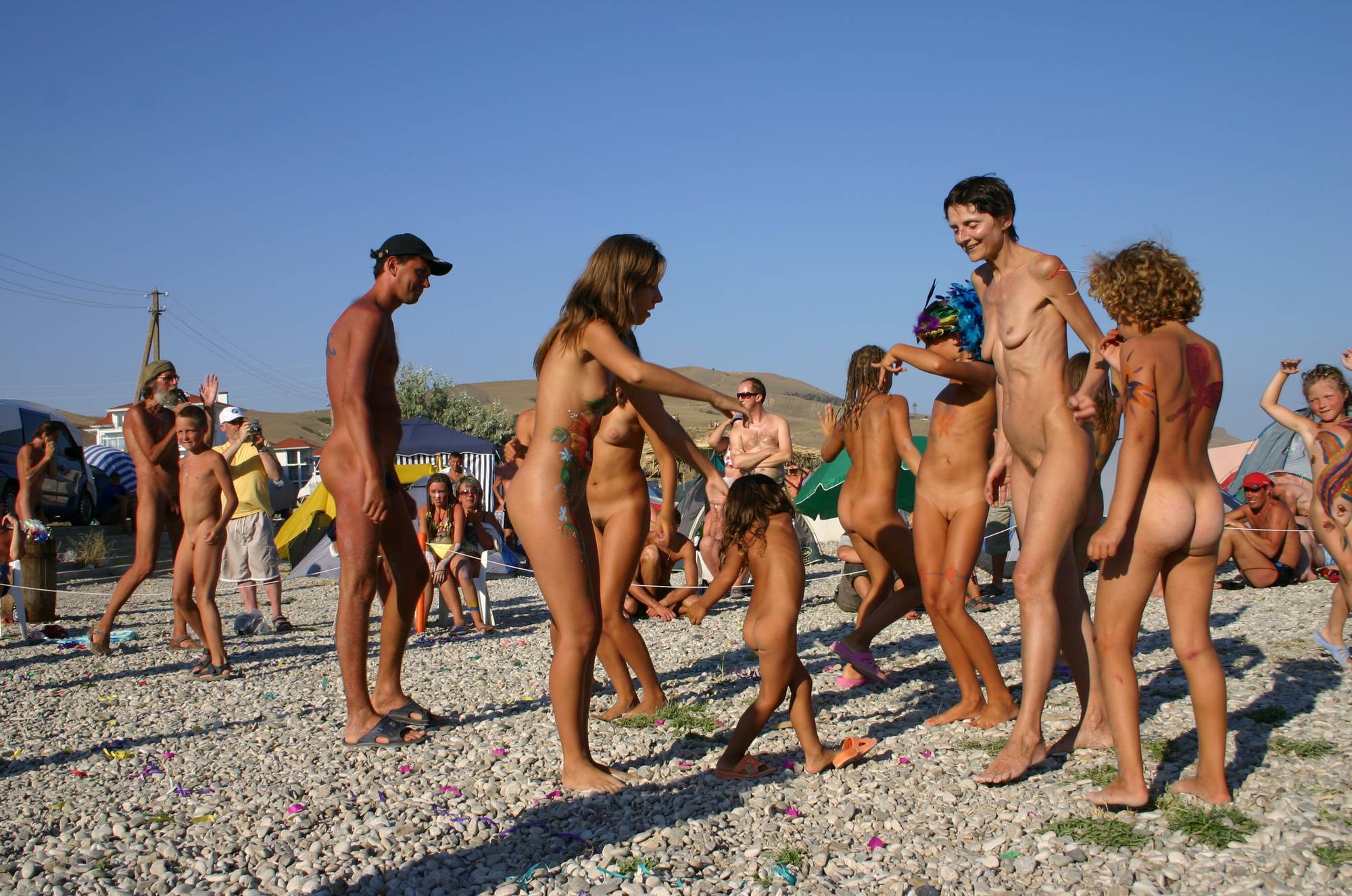 Purenudism Pics Family Beach Dance Party - 1