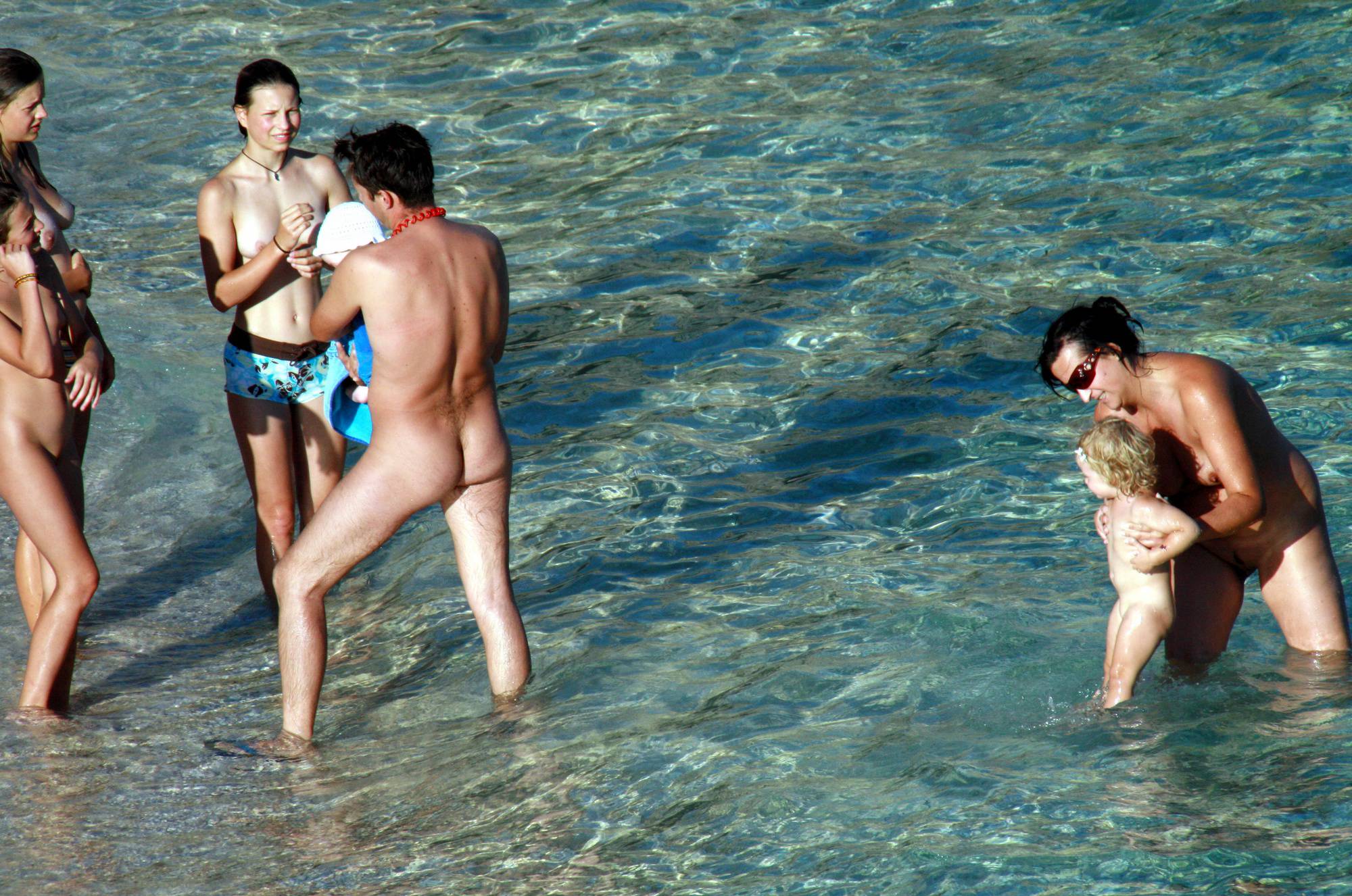 Family Evening Near Water - 2