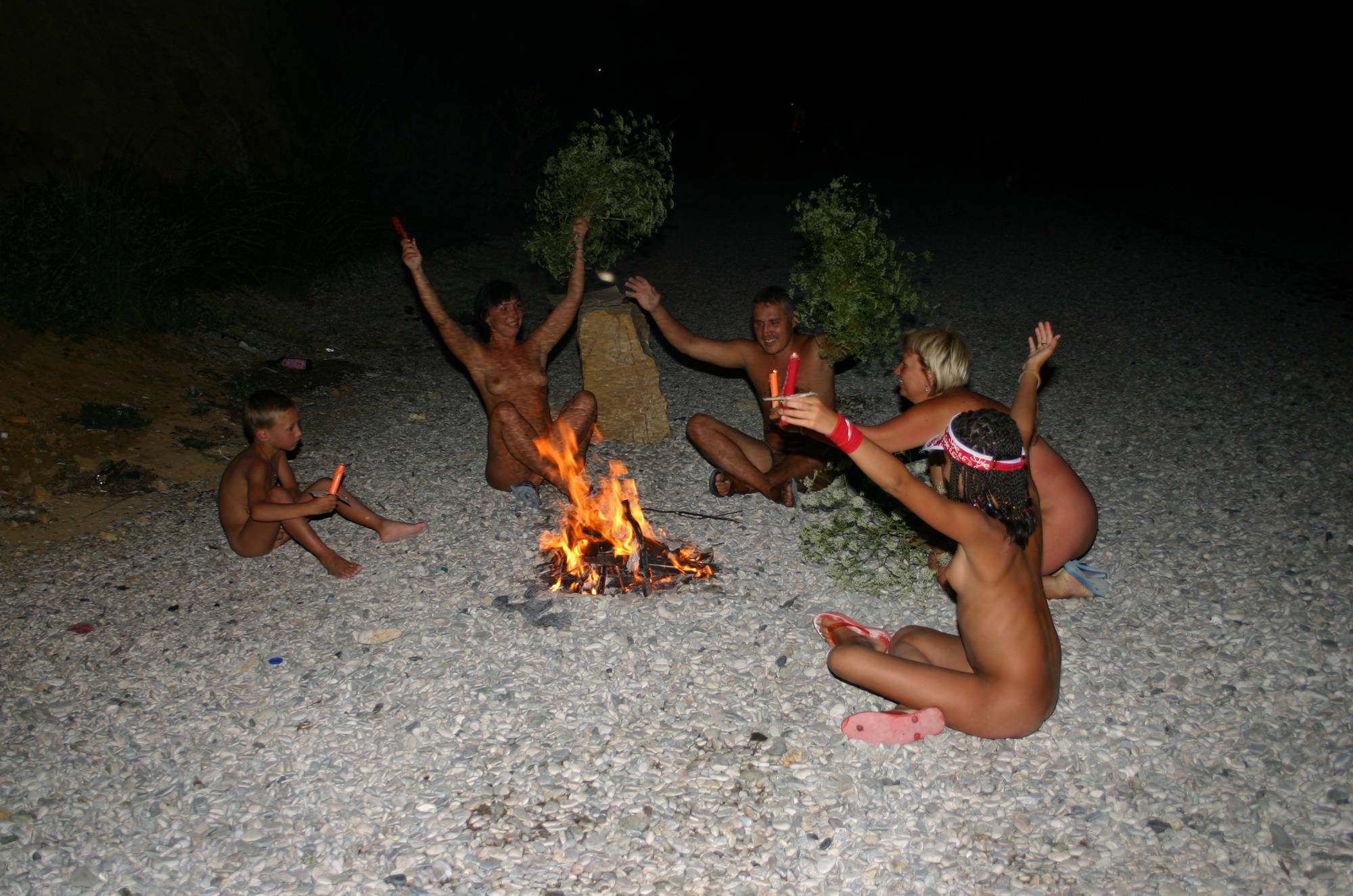 Fire and Bow Night Dancing - 2