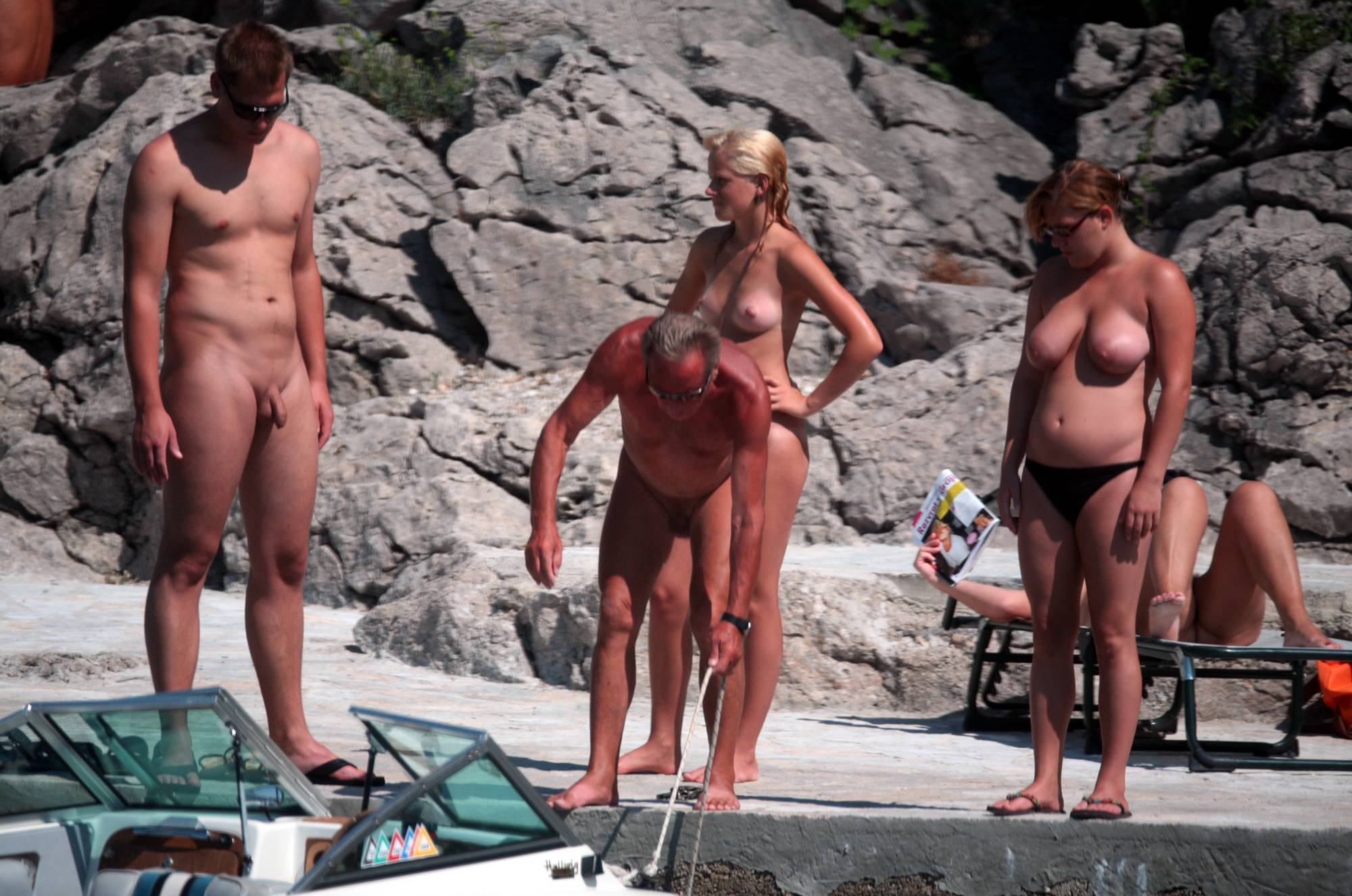 Purenudism Pics Girl Nudist Walk to Docks - 1