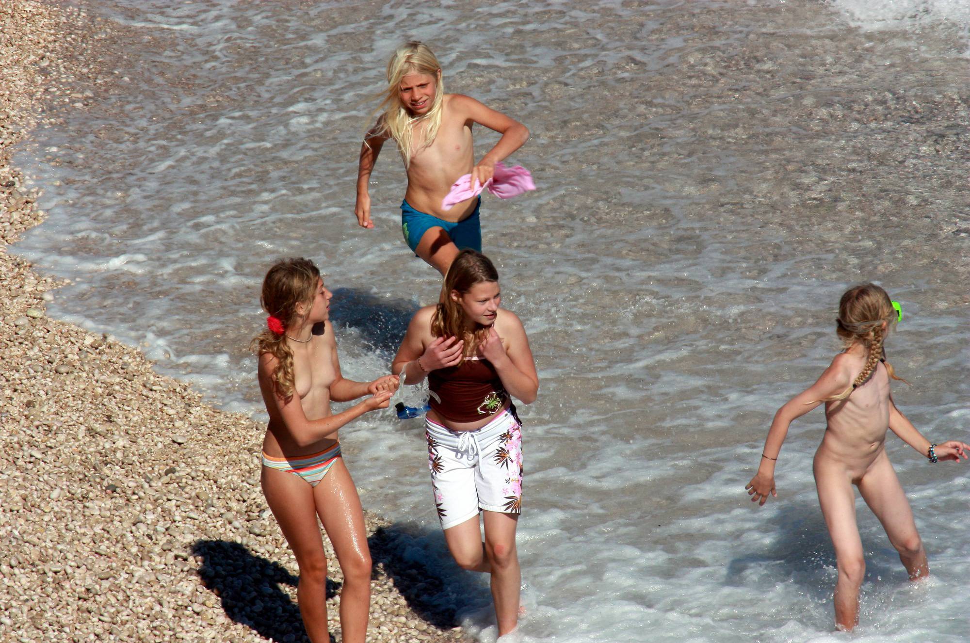 Kids and Friends Beach Walk - 2