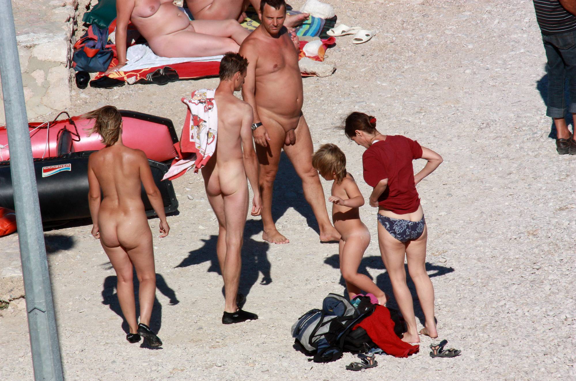 Purenudism Pics Naturist Family on Beach - 1