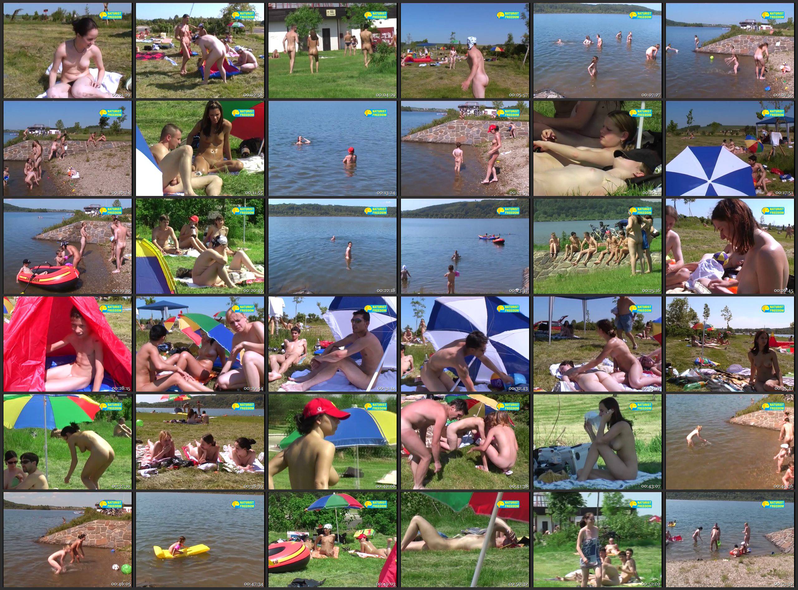 Bathing at Gravel-Pit - Thumbnails