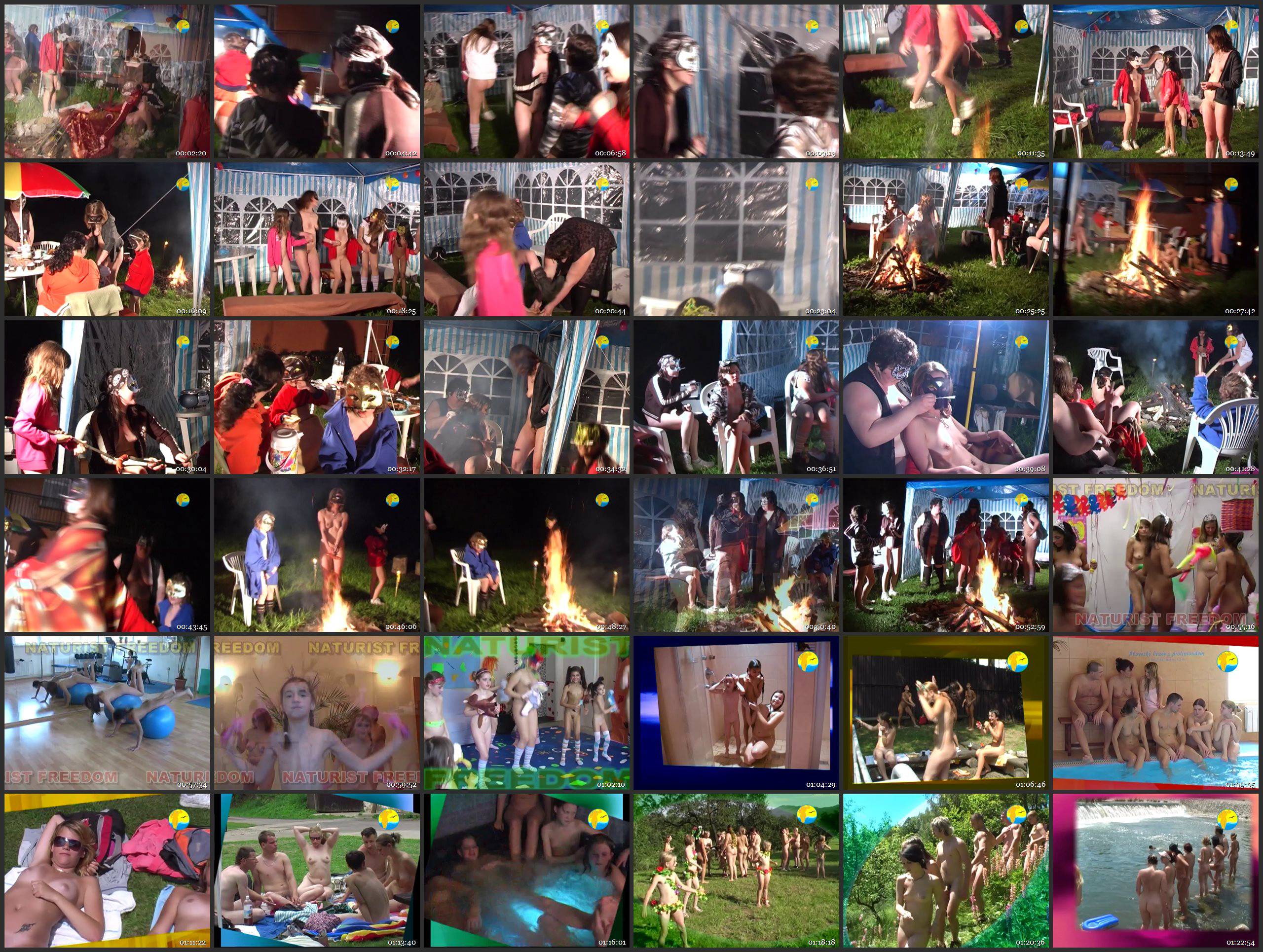 Naturist Freedom Videos Night Merry Making - Thumbnails