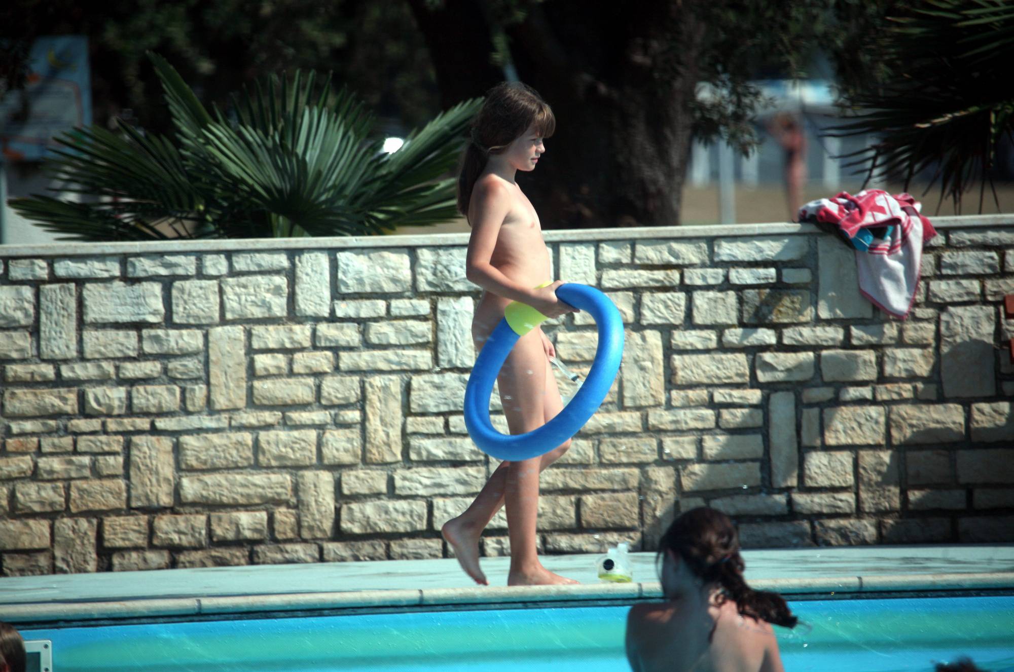 Purenudism Pics Naturist Pool Cleaning-Up - 2