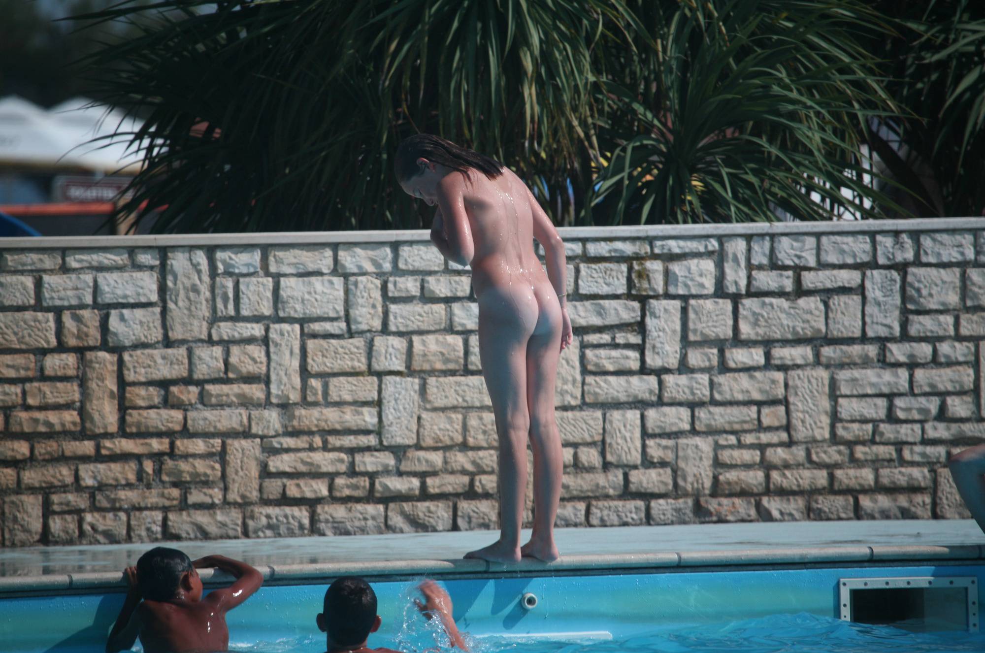 Naturist Pool-Side Singles - 2