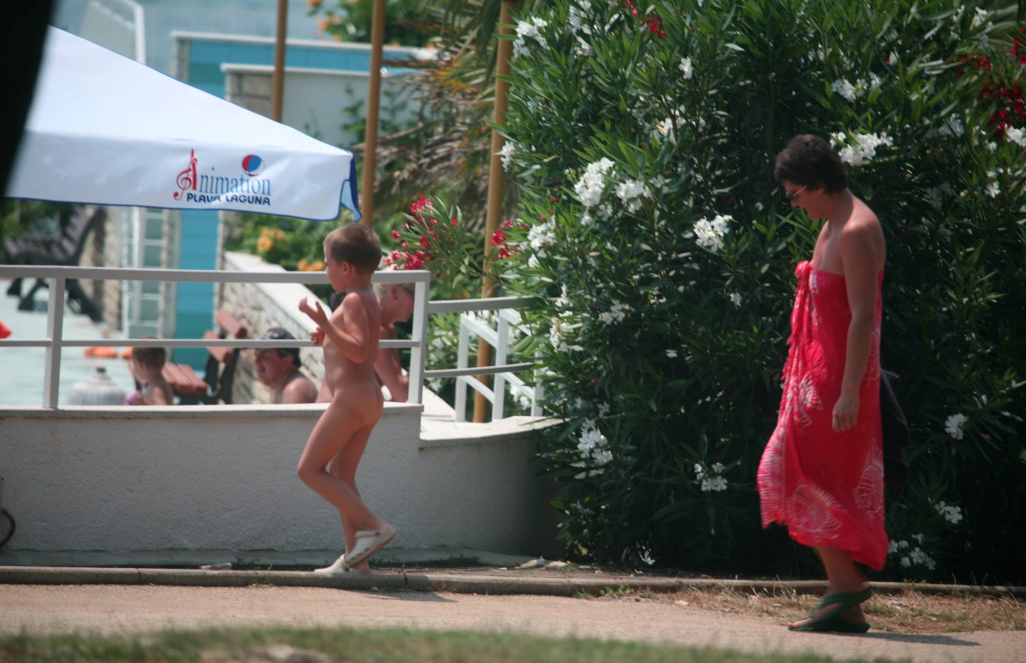 Purenudism Pics Naturist Pool Walkaround - 1