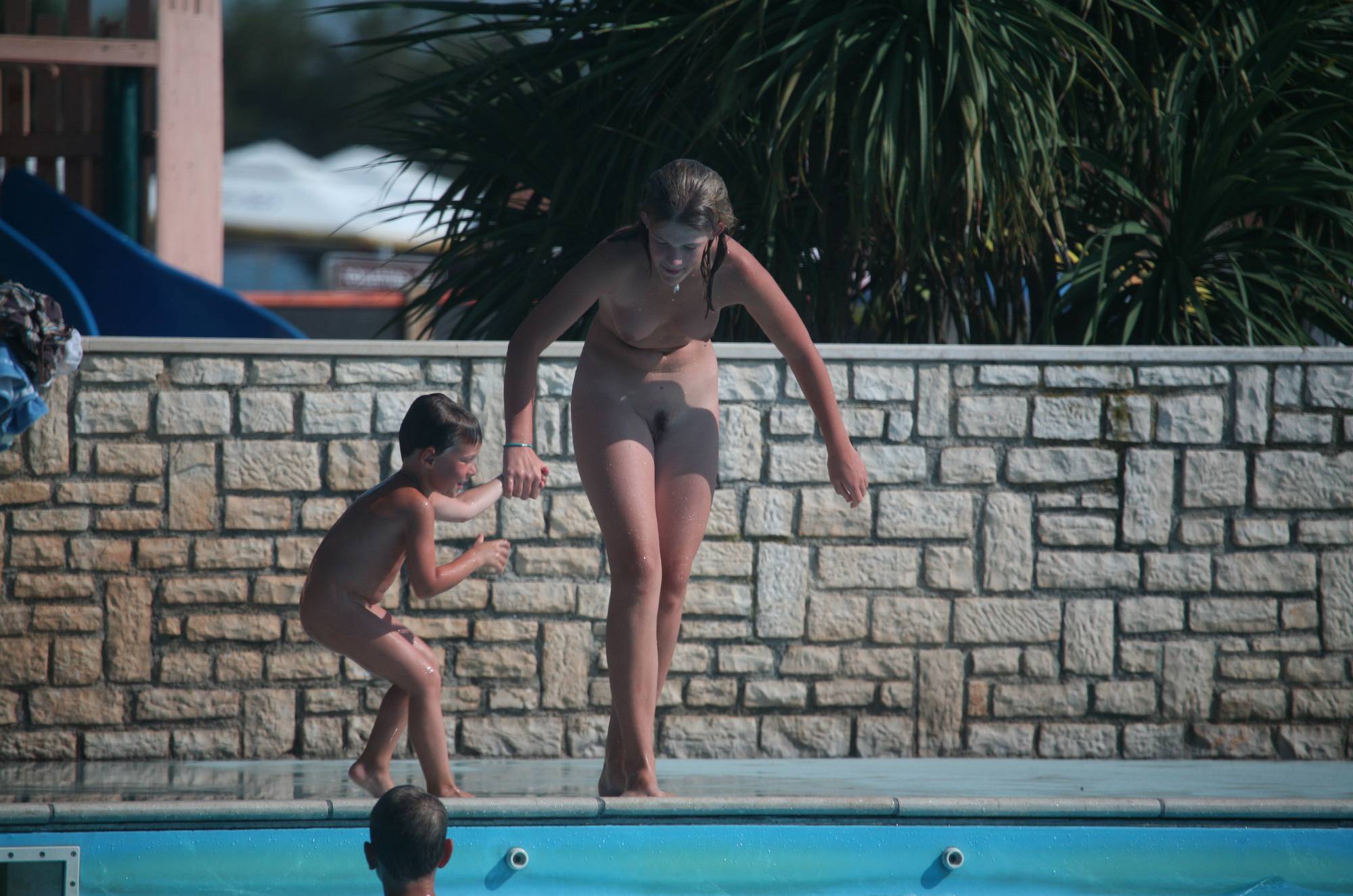 Purenudism Pics Naturist Sibling Pool Wars - 1