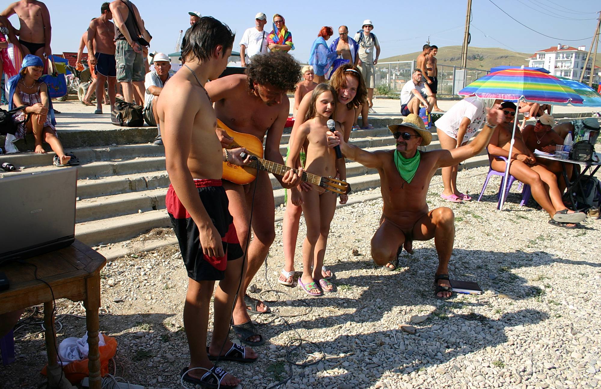 Nude Party By The Steps - 2
