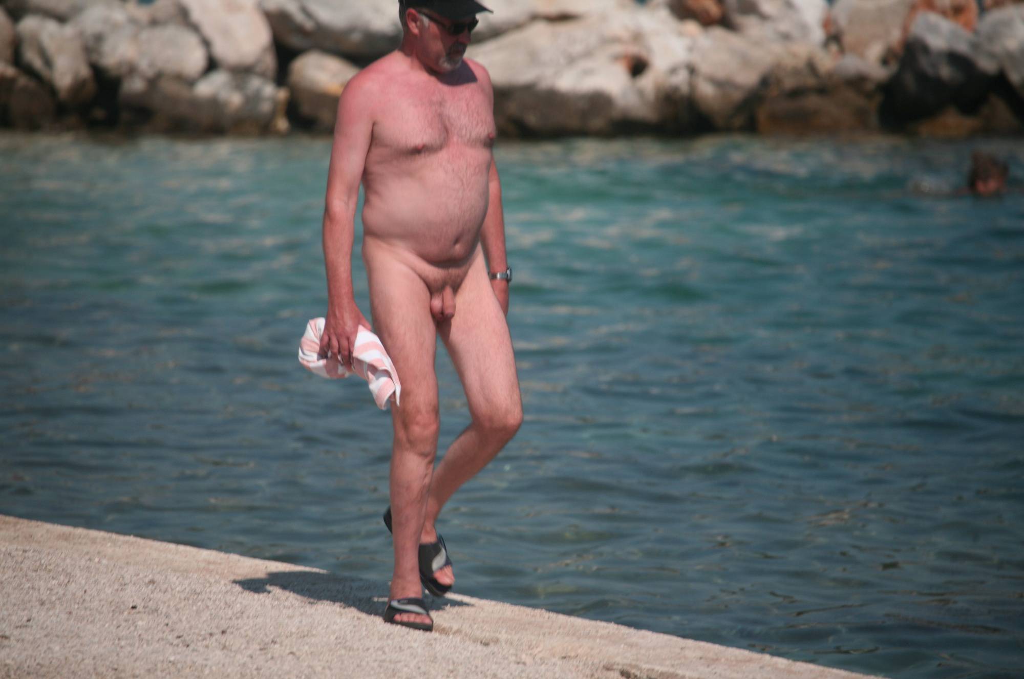 Nudist Beach Pedestrians - 2