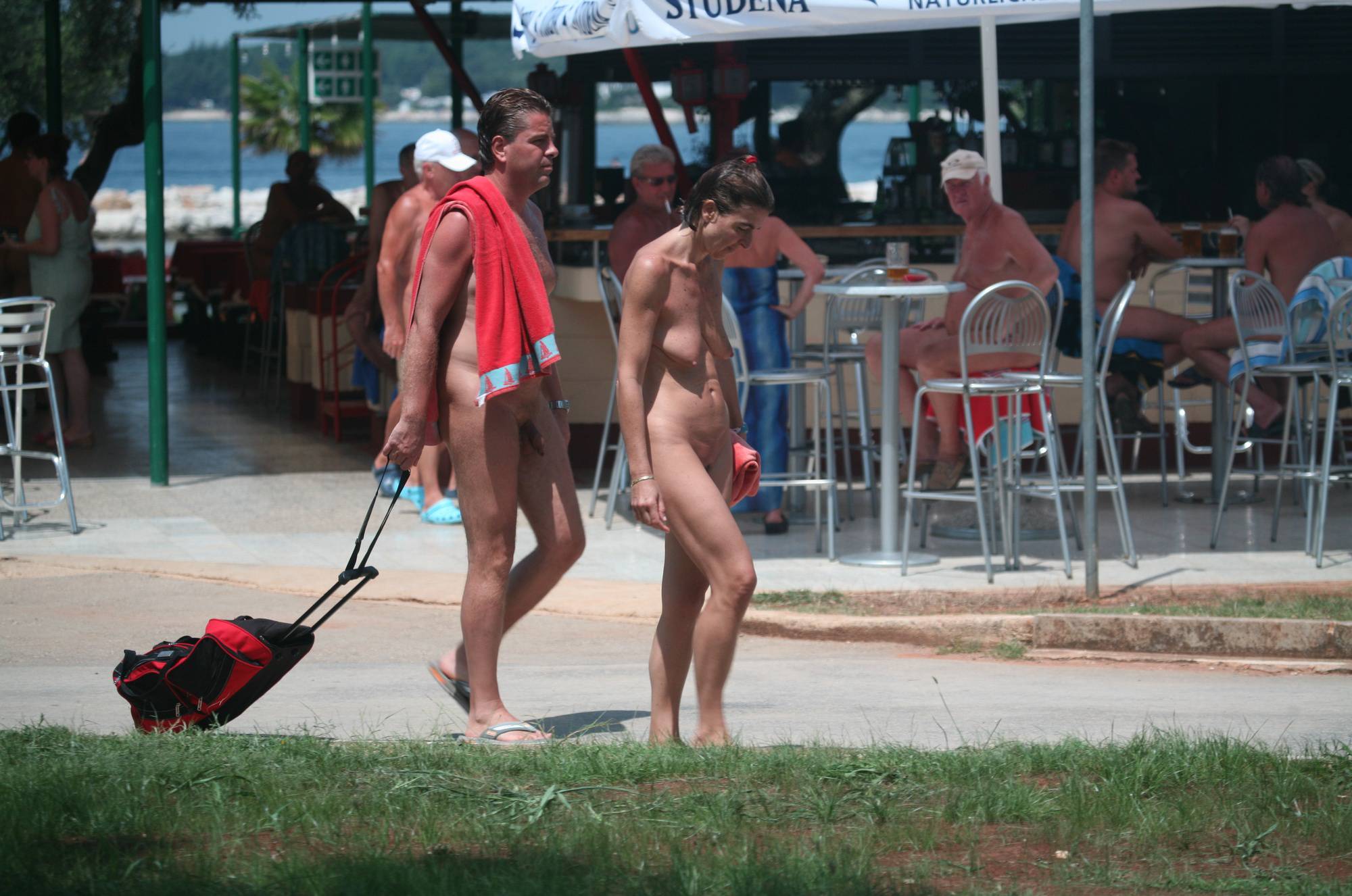 Purenudism Pics Nudist Dinner-Front Walks - 1