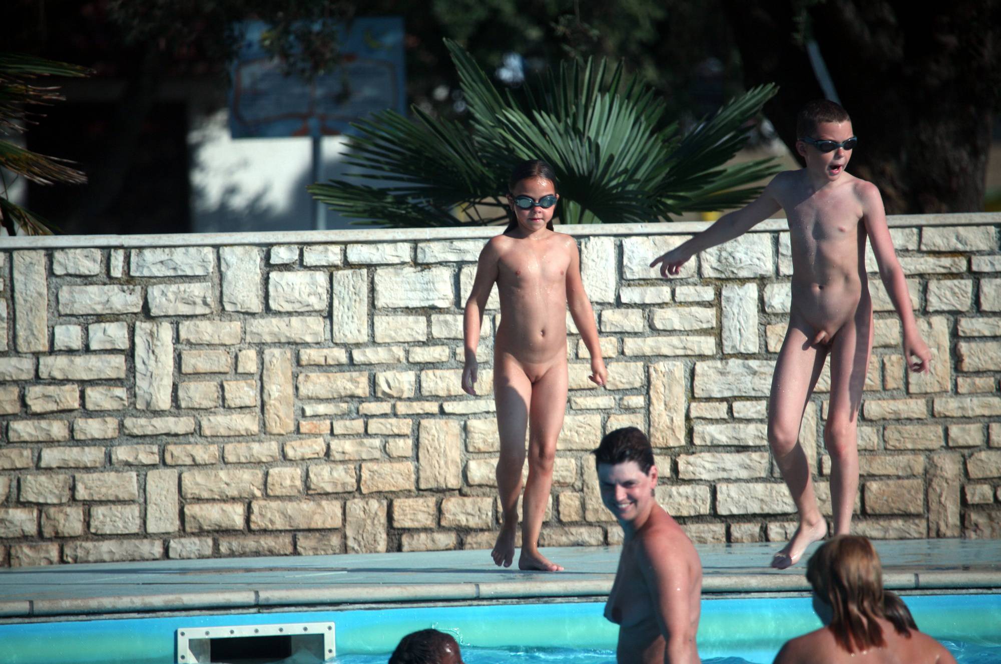 Nudist Pool Run and Jumps - 1