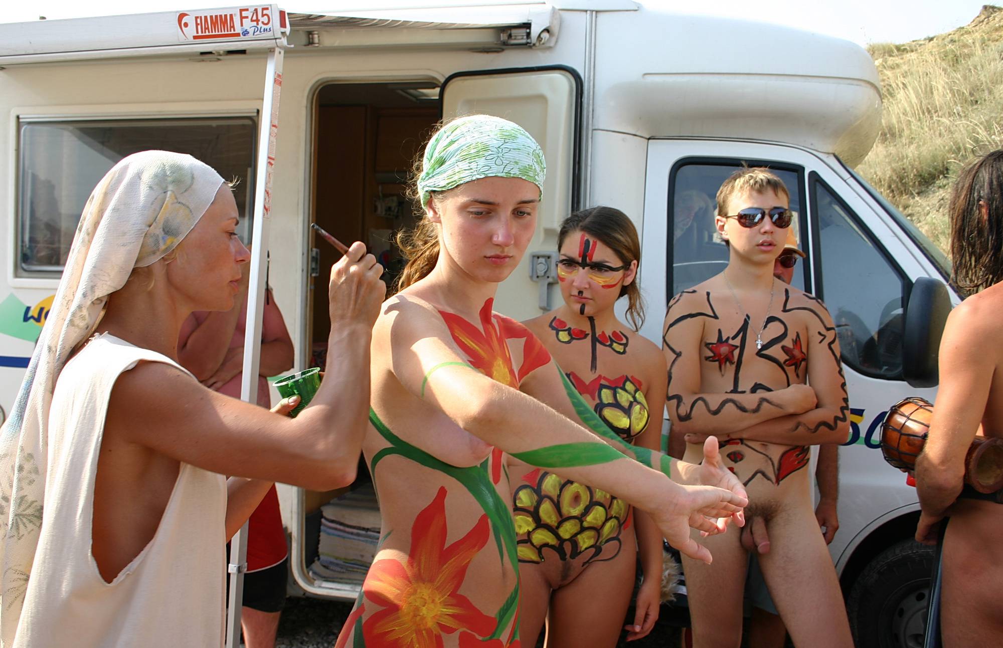 Purenudism Pics Outdoor Body Painting - 2