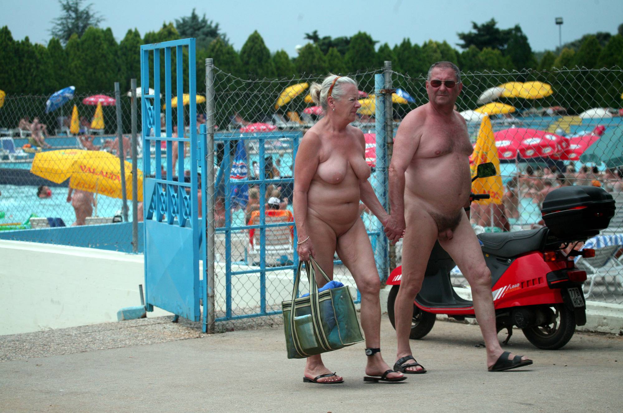 Pool-Side Naturist Scooter - 1