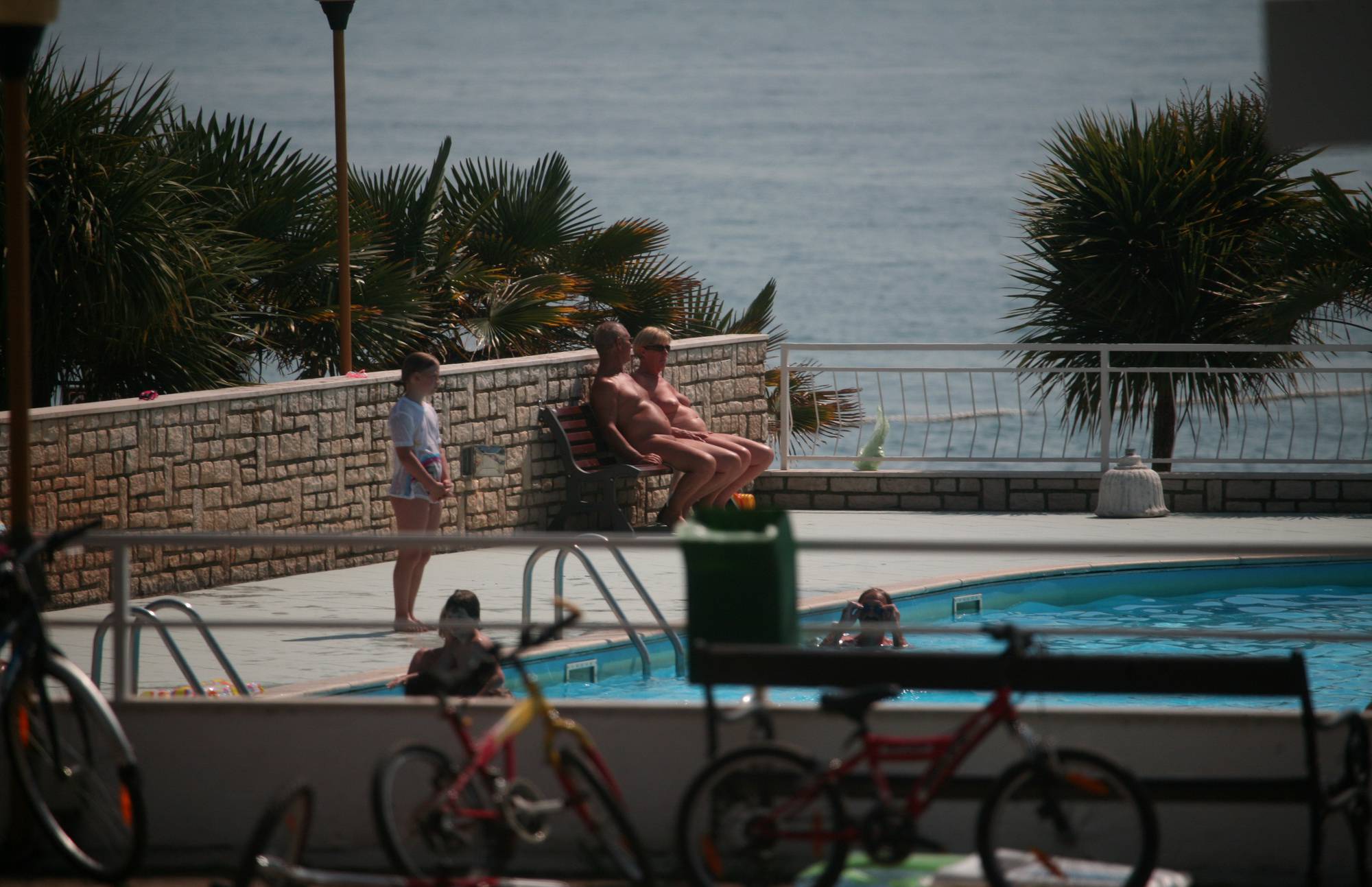 Purenudism Pics Poolside Nudist Bike Walk - 1