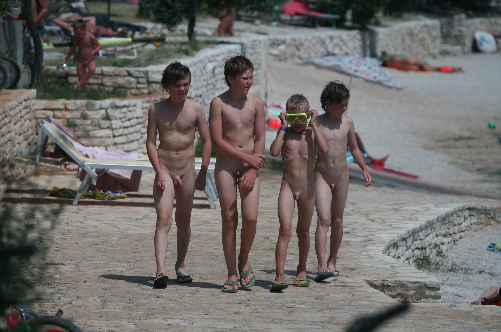 Boy Nudist Shore Walking - 2