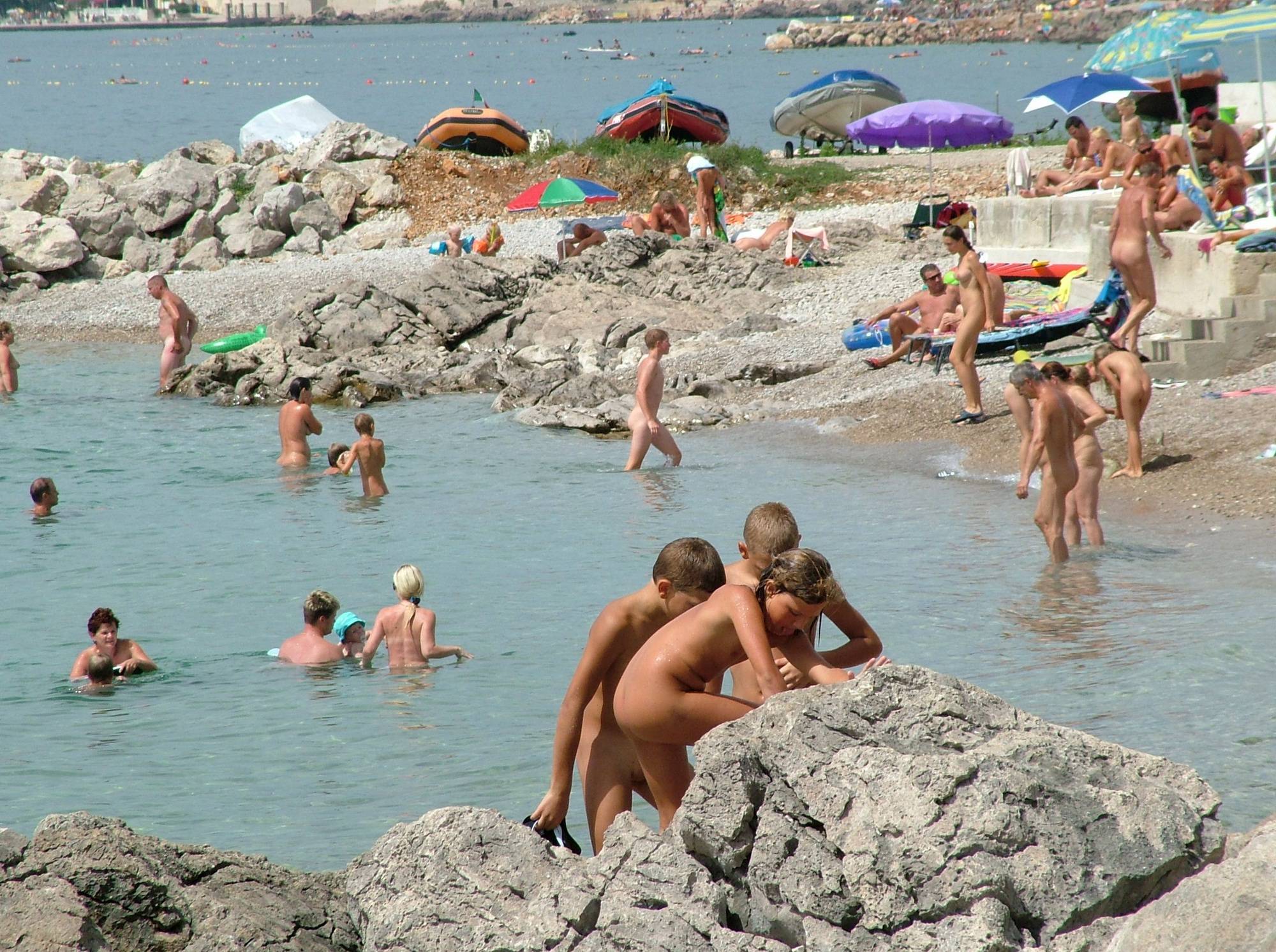 Purenudism Pics FKK Europe Rock Shoreline - 1