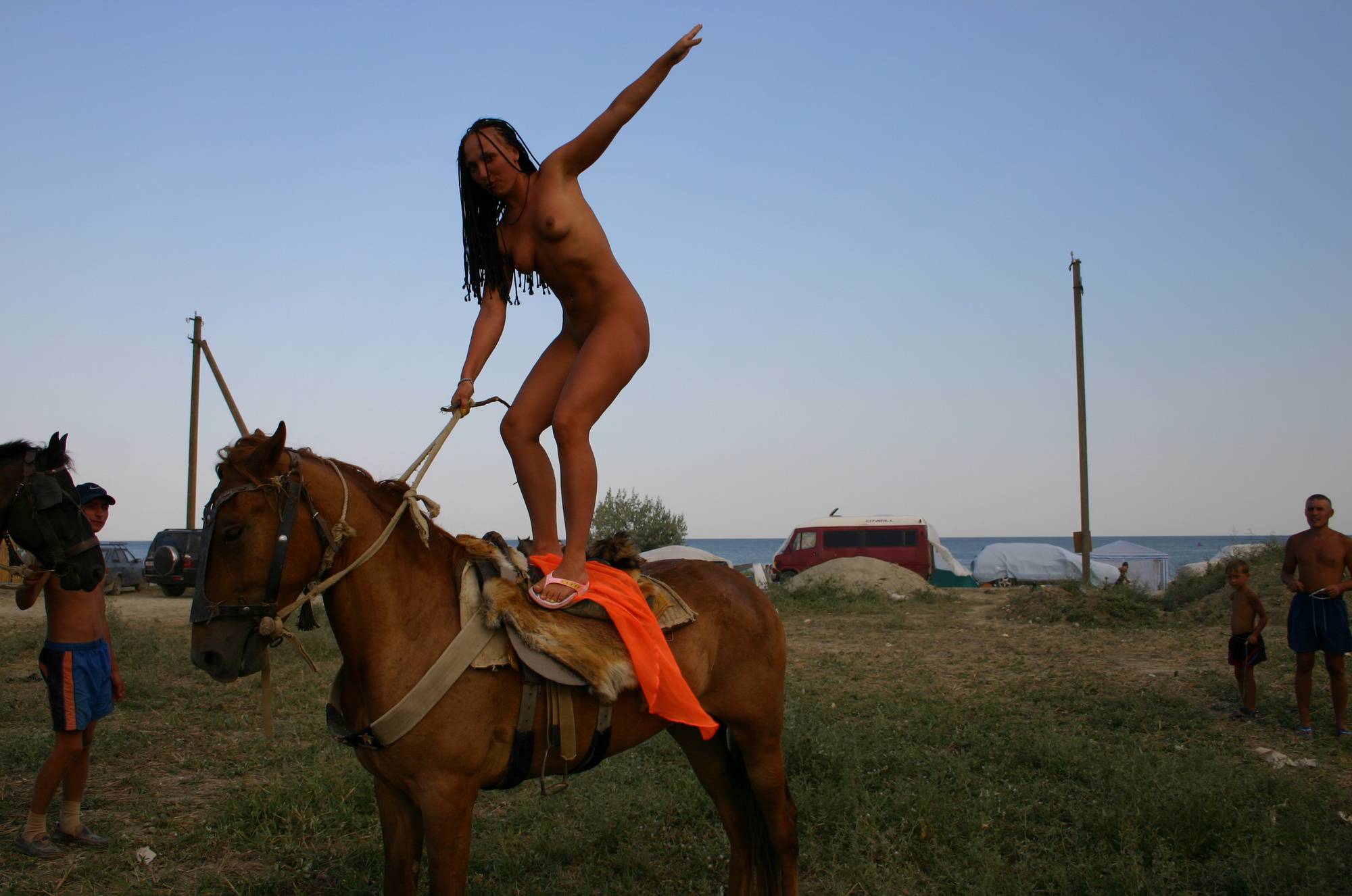 Purenudism Pics Family Horseback Riding - 1