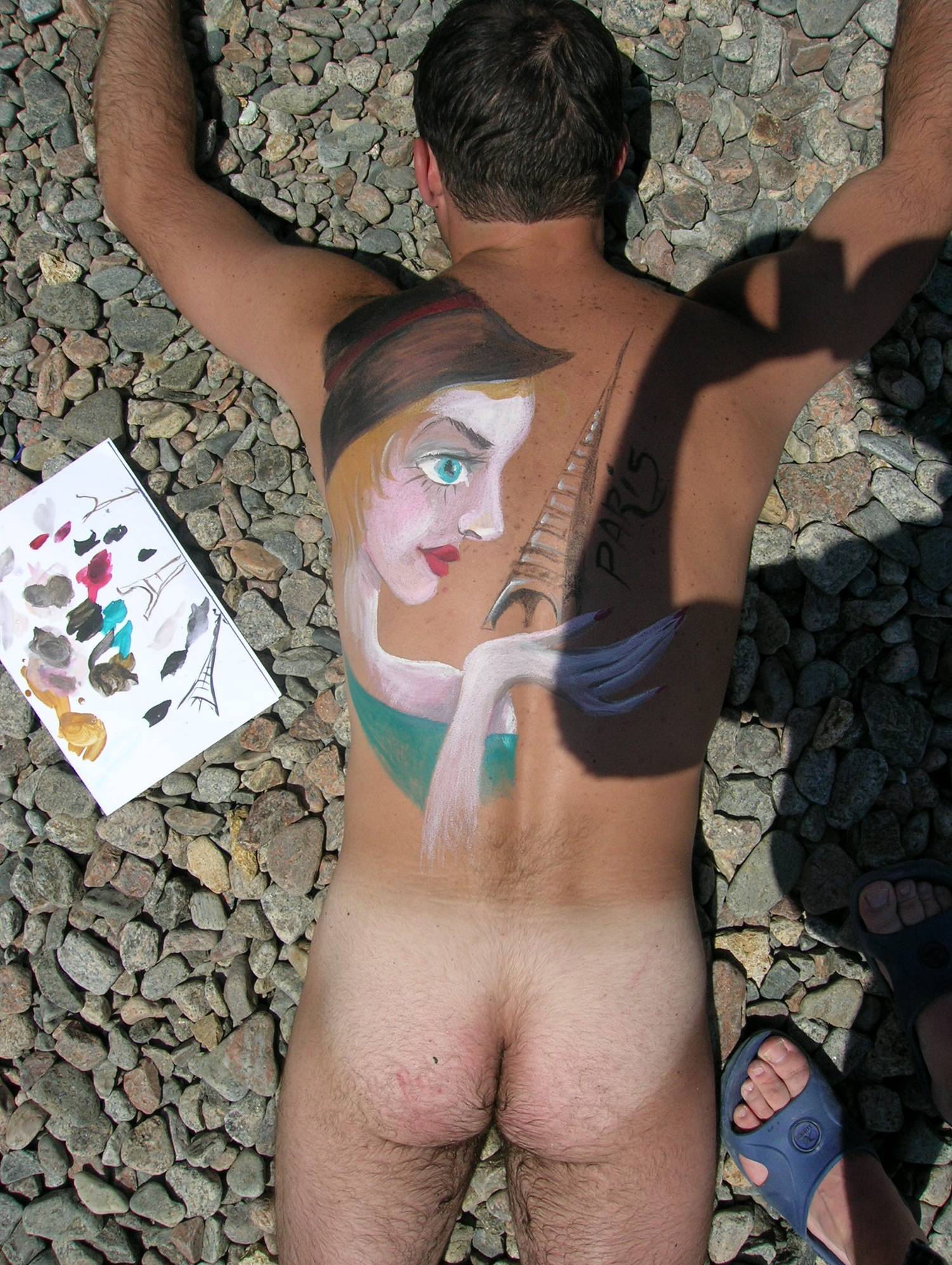 Father and Daughter Painted - 1