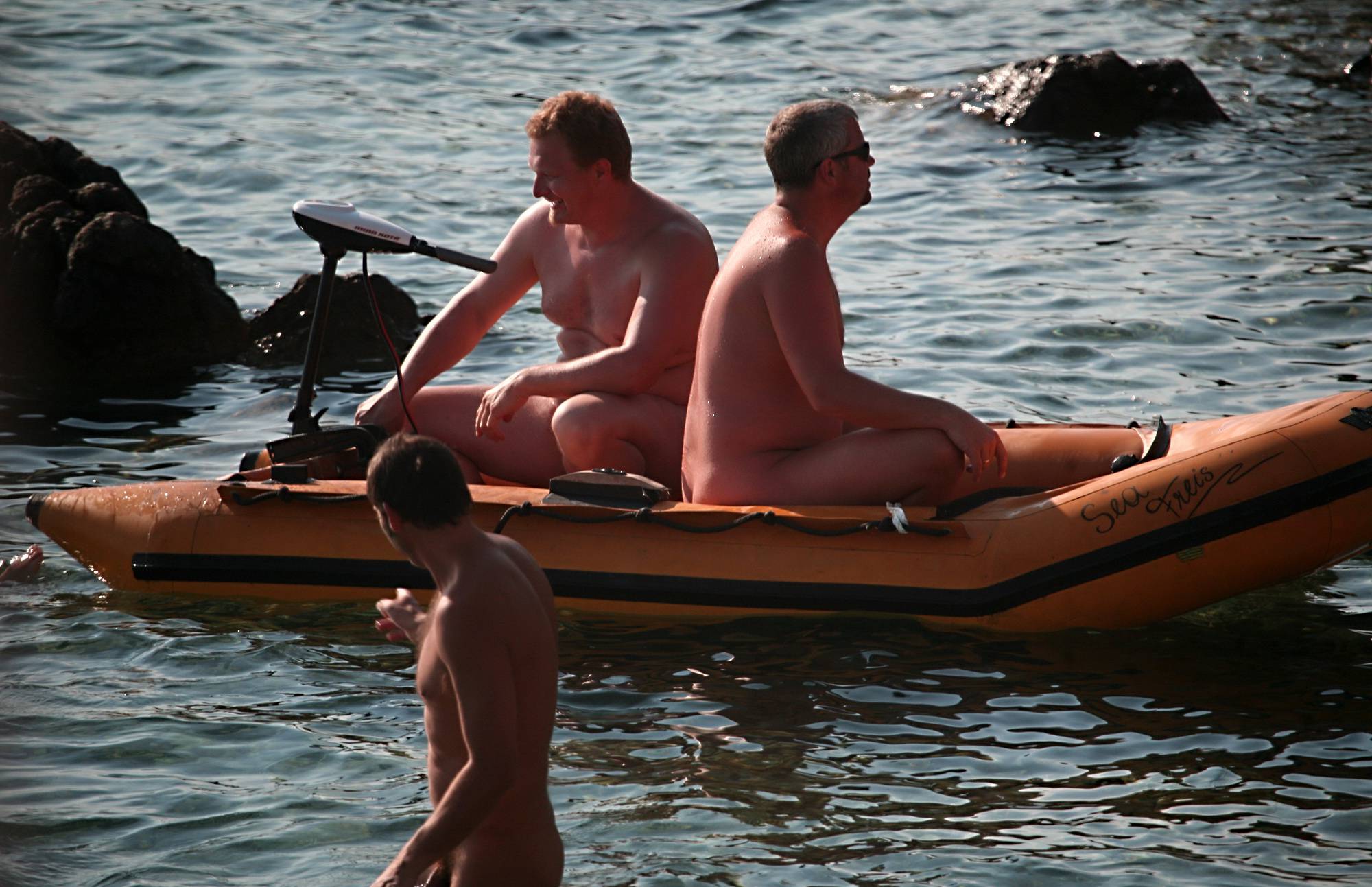 Full Family Nudist Boating - 2