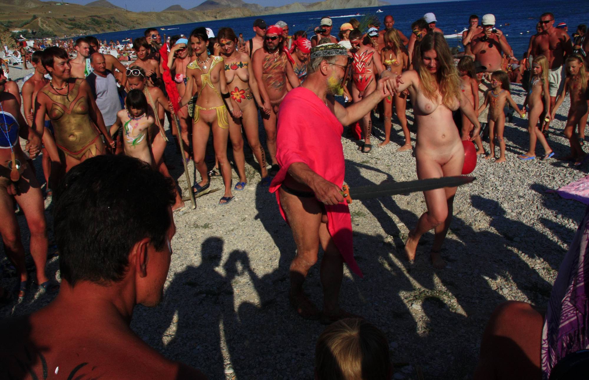 Purenudism Pics Group Sand Dance Pile-Up - 1