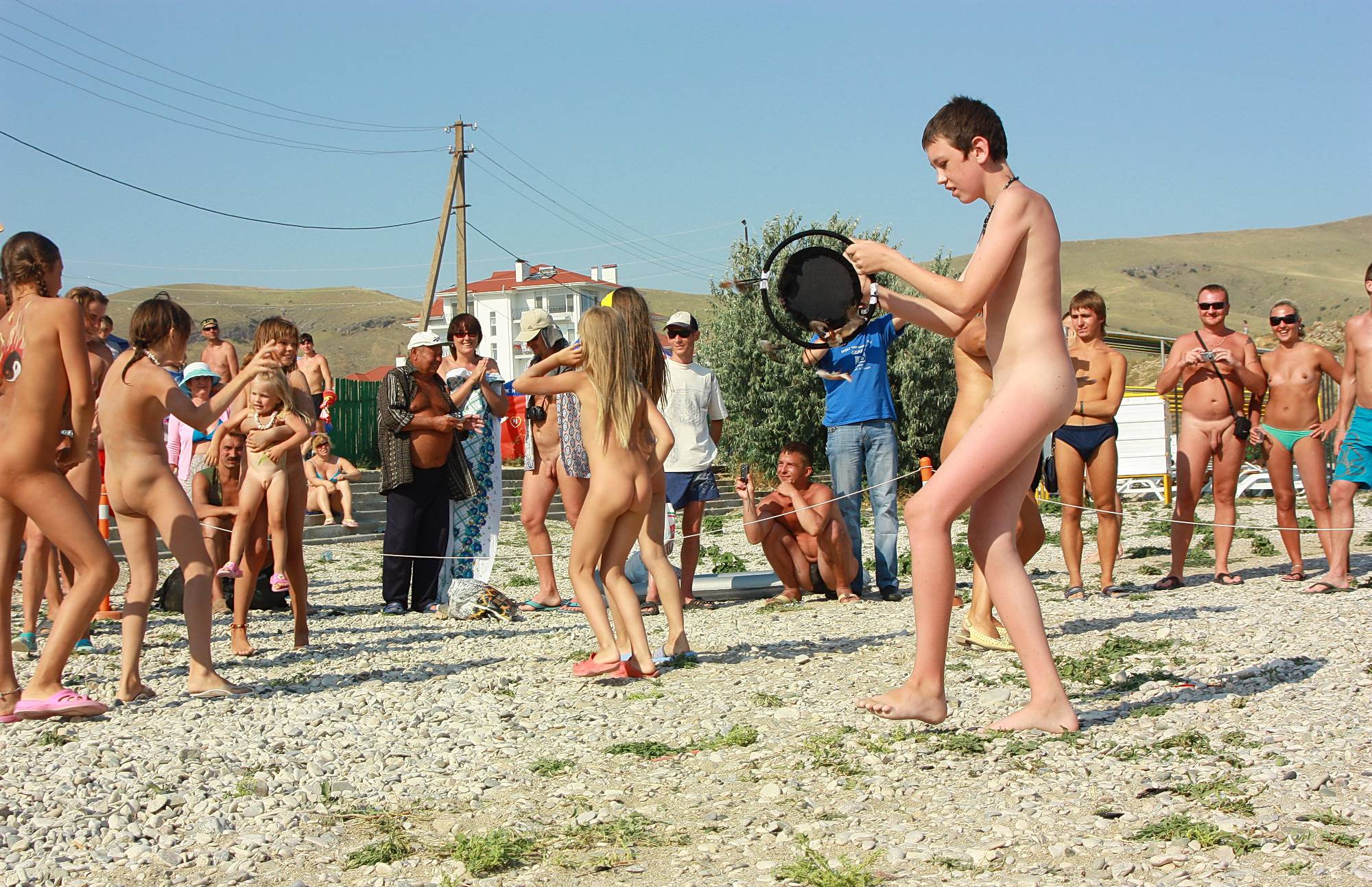 Purenudism Pics Merry Tambourine Play - 1