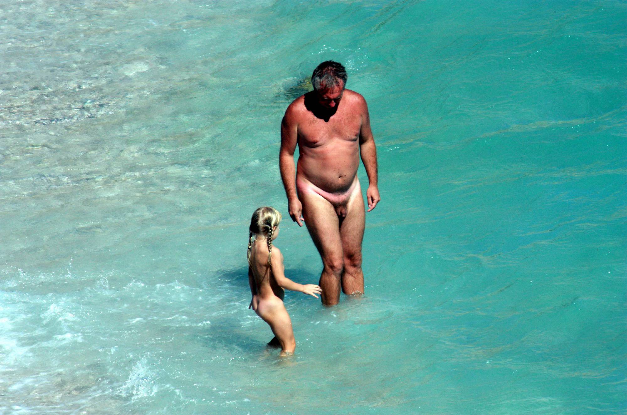 Naturist Family Skinny Dip - 1