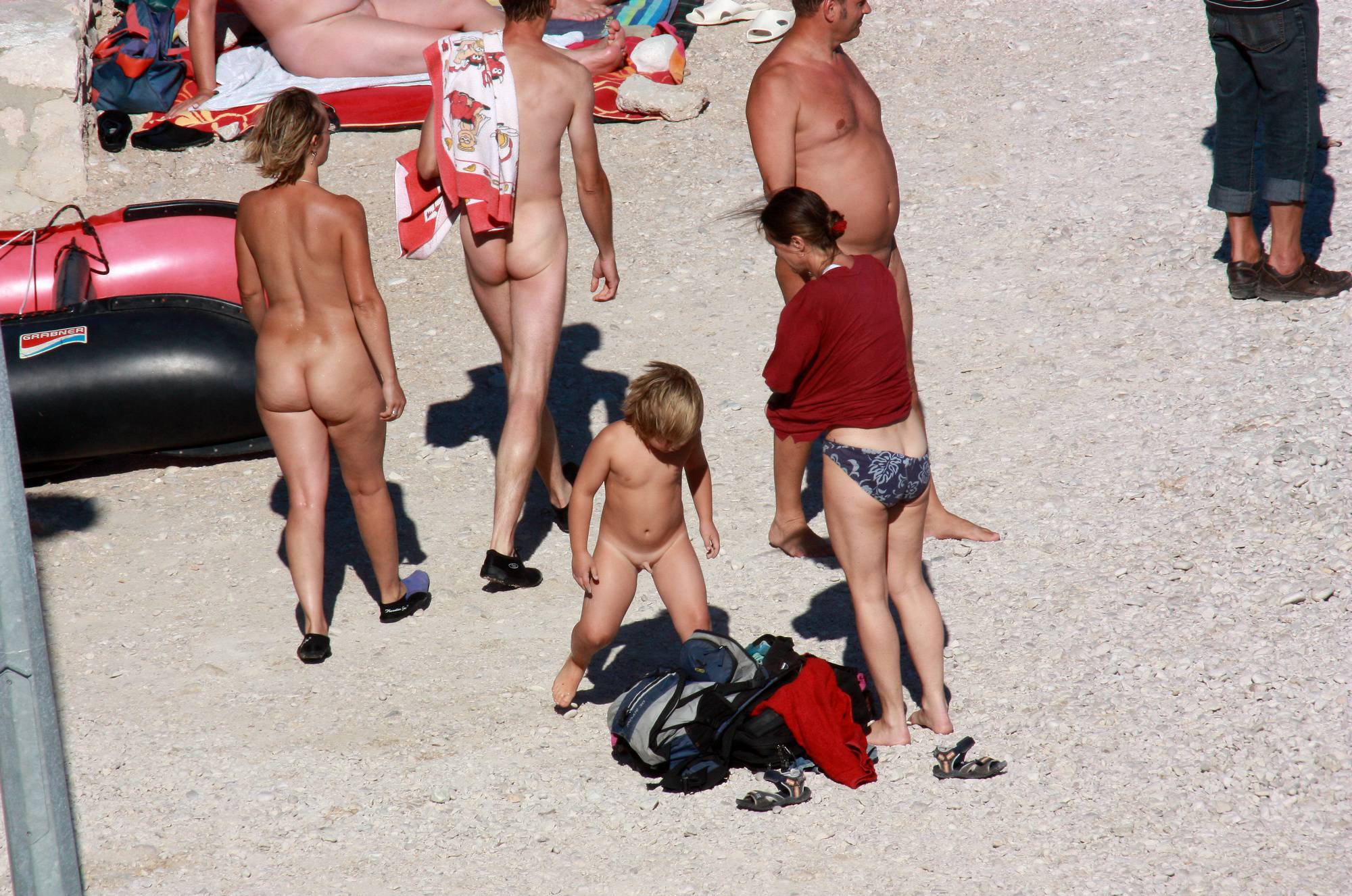 Purenudism Pics Naturist Family on Beach - 2