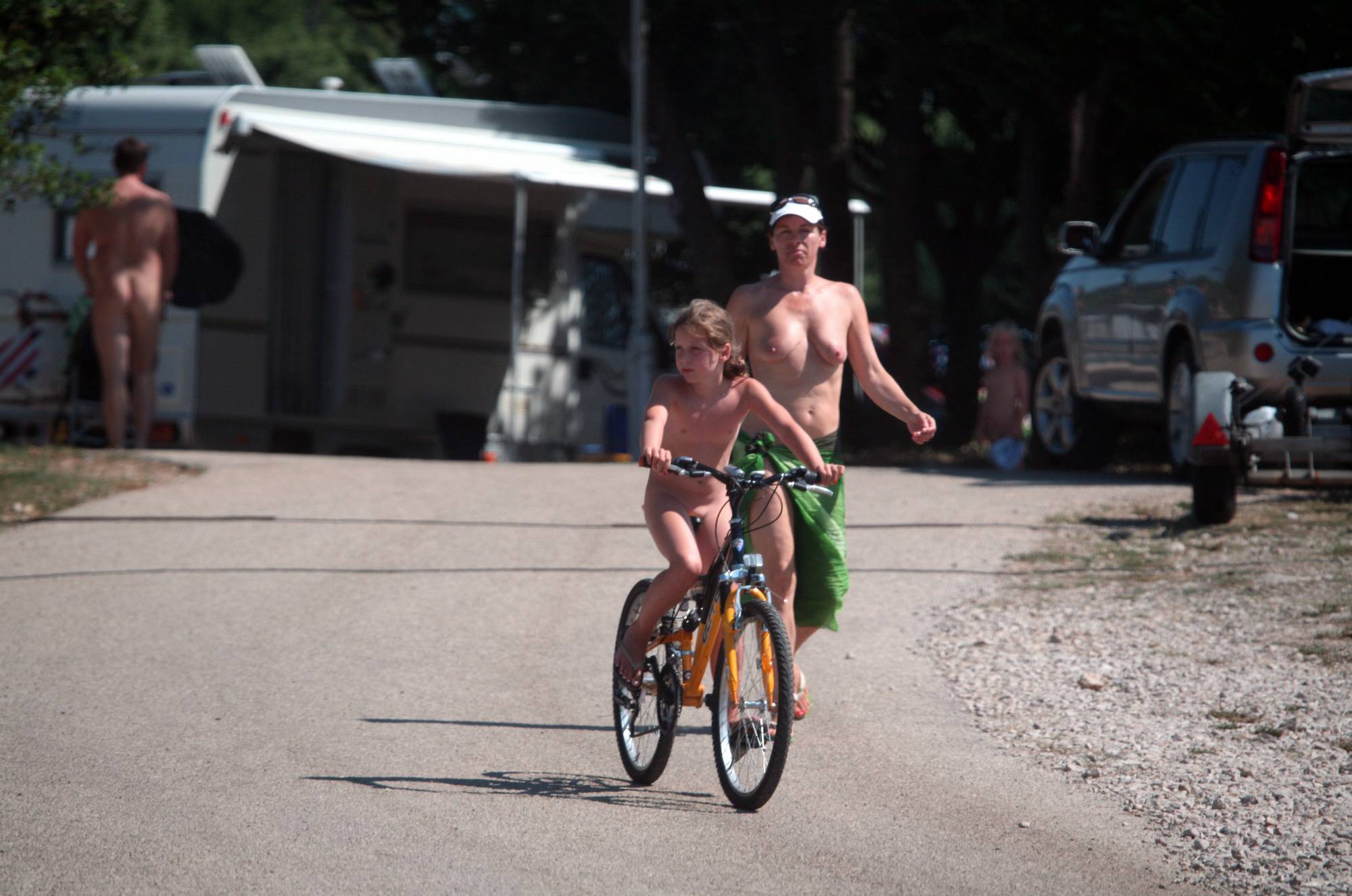 Naturist Girl Biking Trails - 1