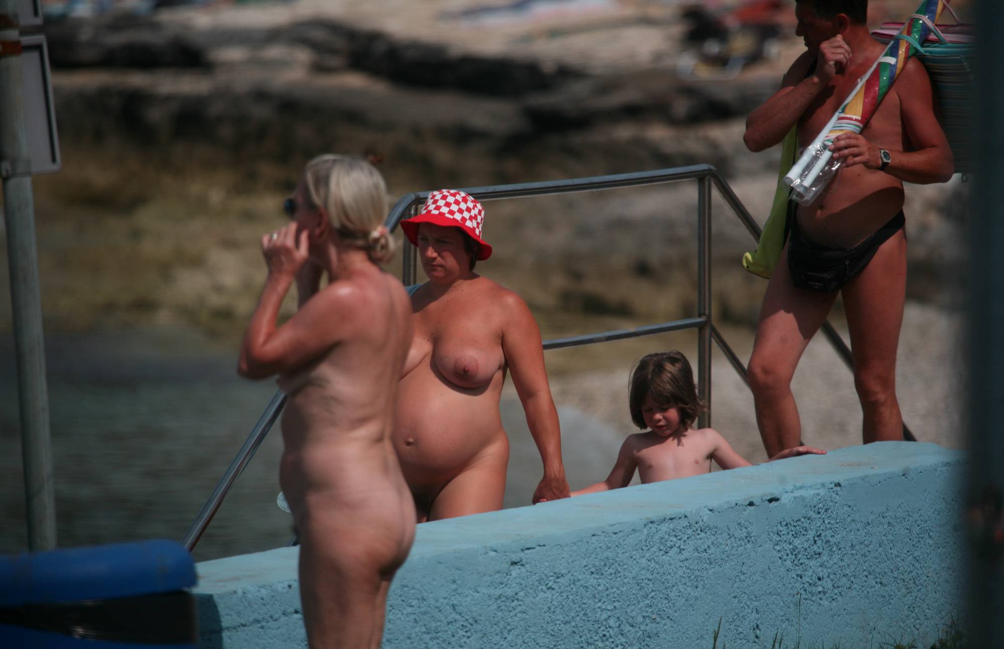 Naturist Sidewalk Walkers - 1
