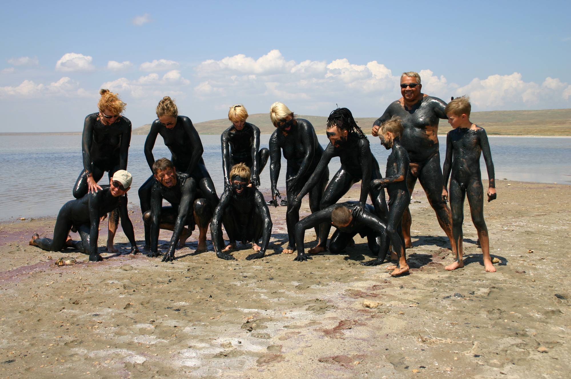 Nude Mud Painted Groups - 1