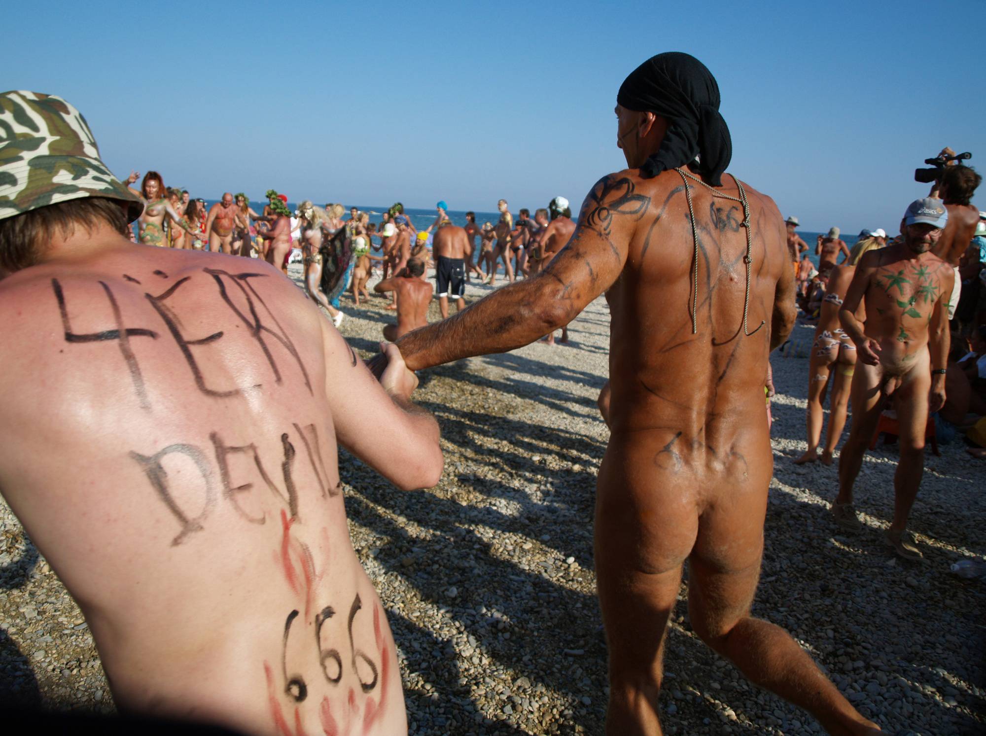 Nudist Go-Around Dancing - 2