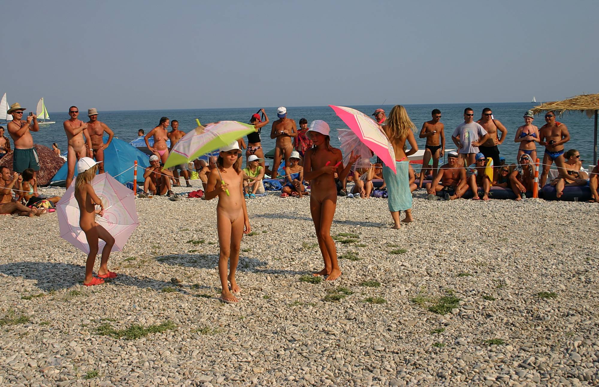 Purenudism Pics Ribbon and Umbrella Dance - 2