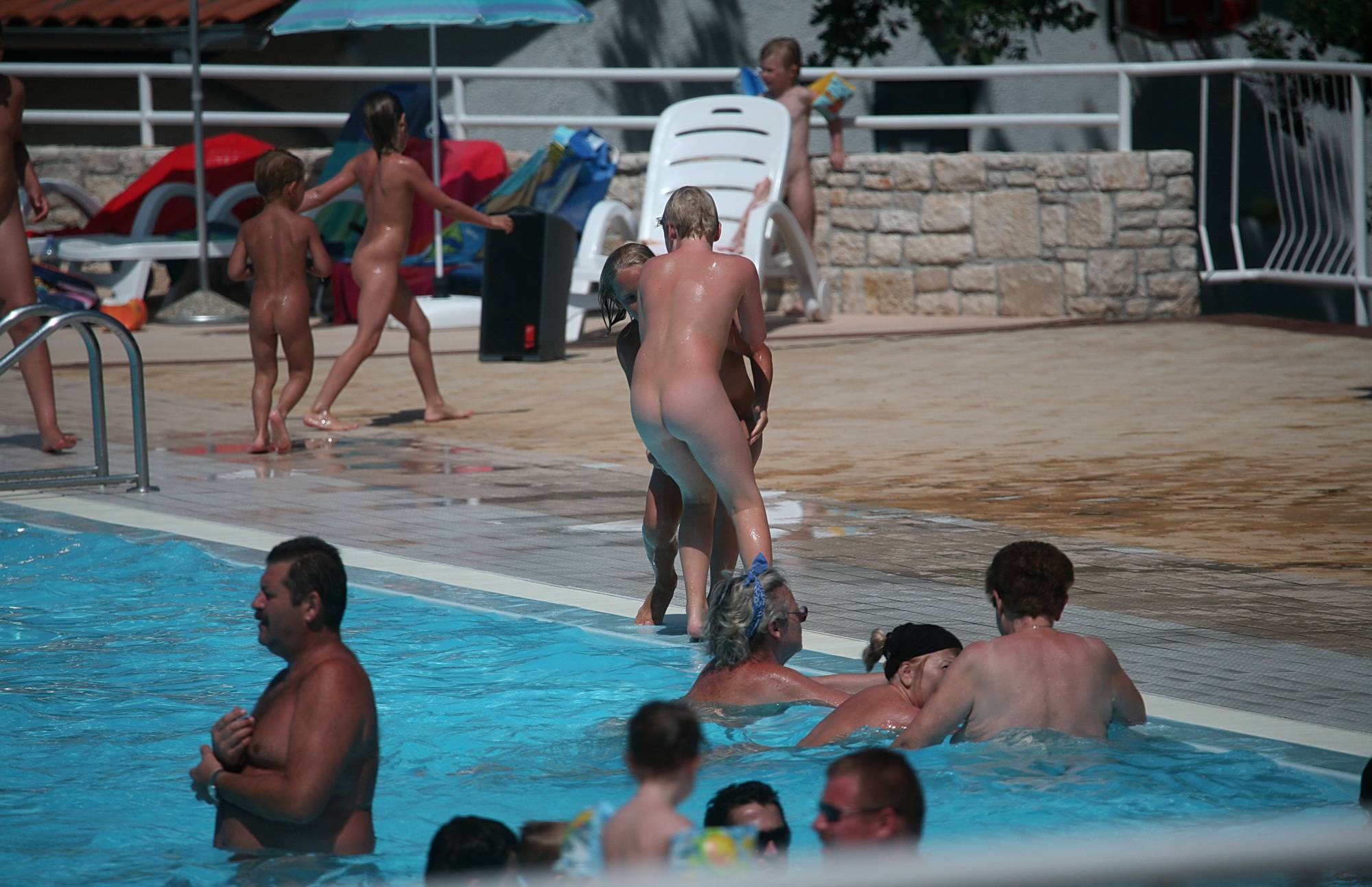 Shore to Pool Nude Dive - 1