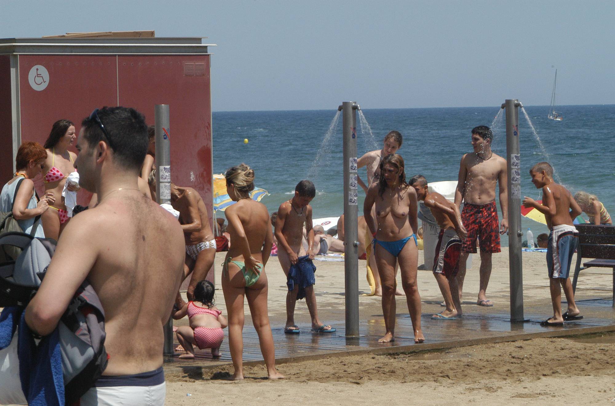 Topless Beach Showers - 2