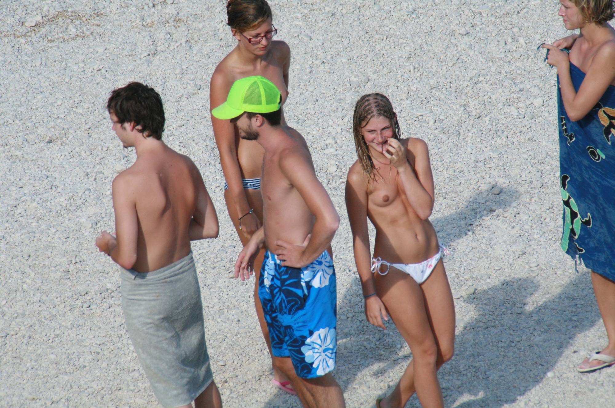 Two Nudist Girlfriend Walk - 2