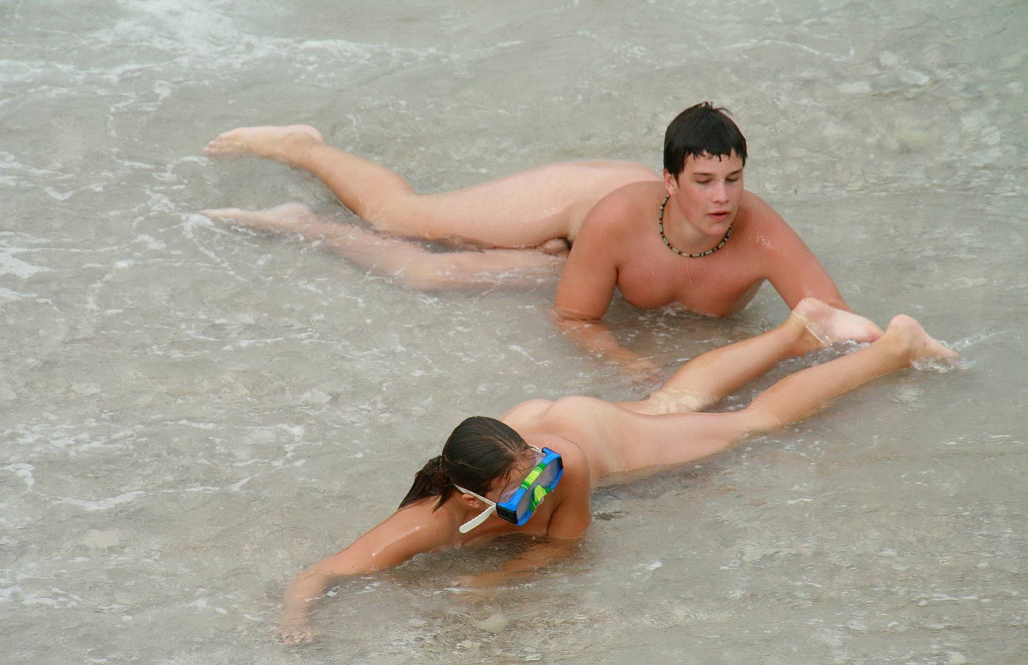 Purenudism Pics Wading In The Shallows - 2