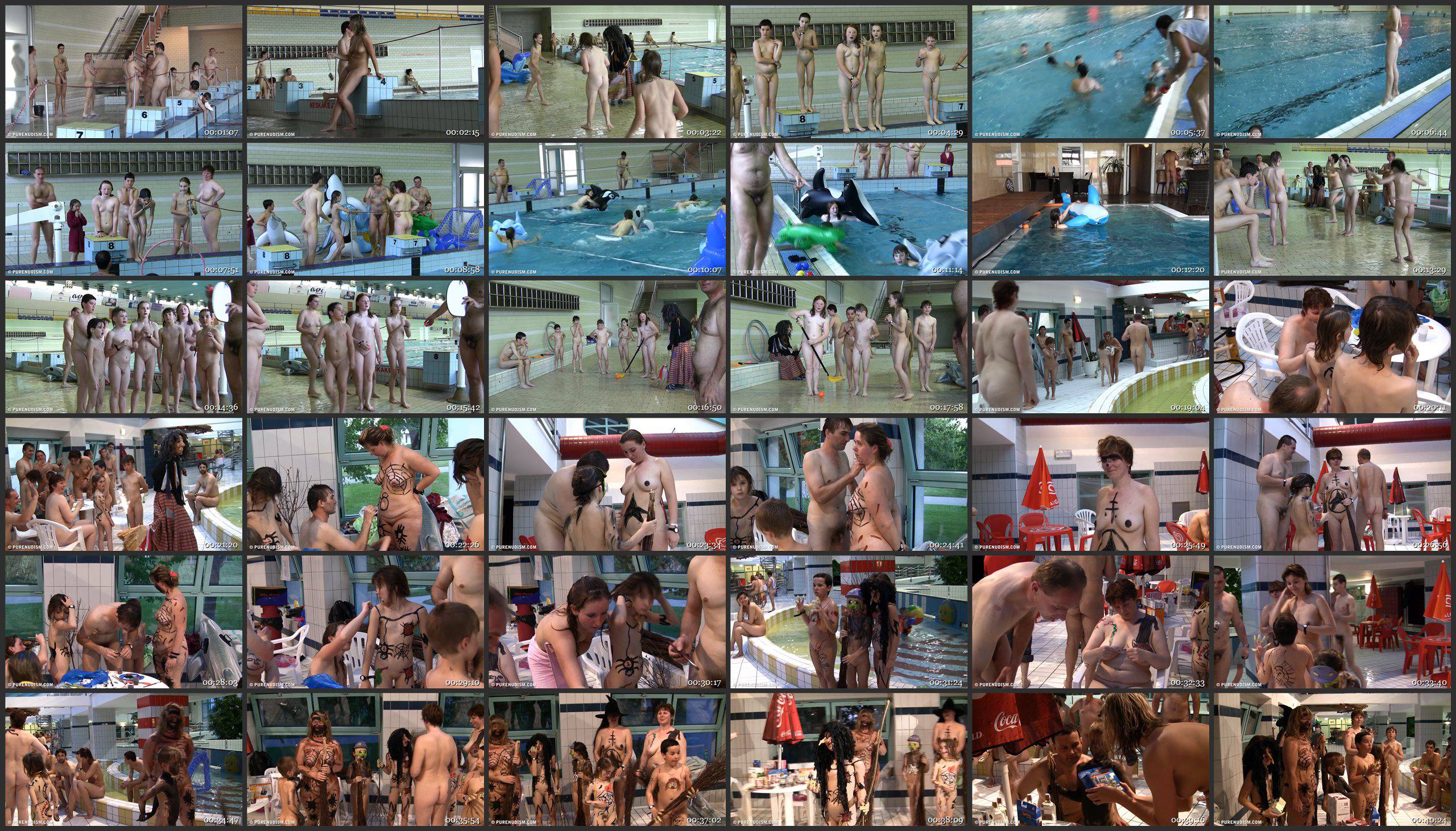Purenudism Videos Naturist Pool and Games - Thumbnails