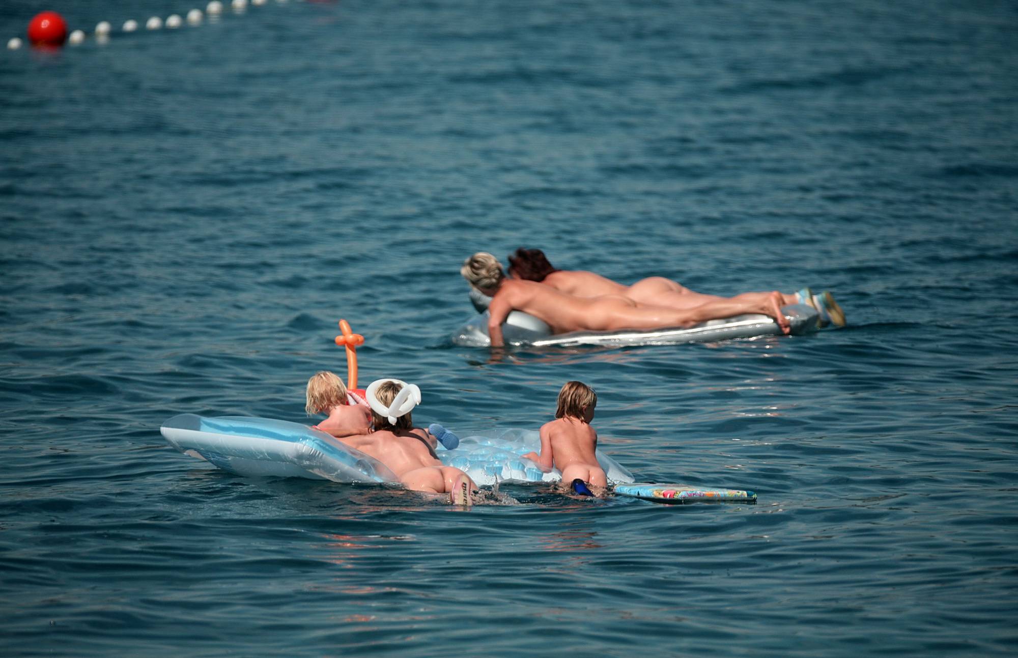 Swimming With Float Rafts - 1