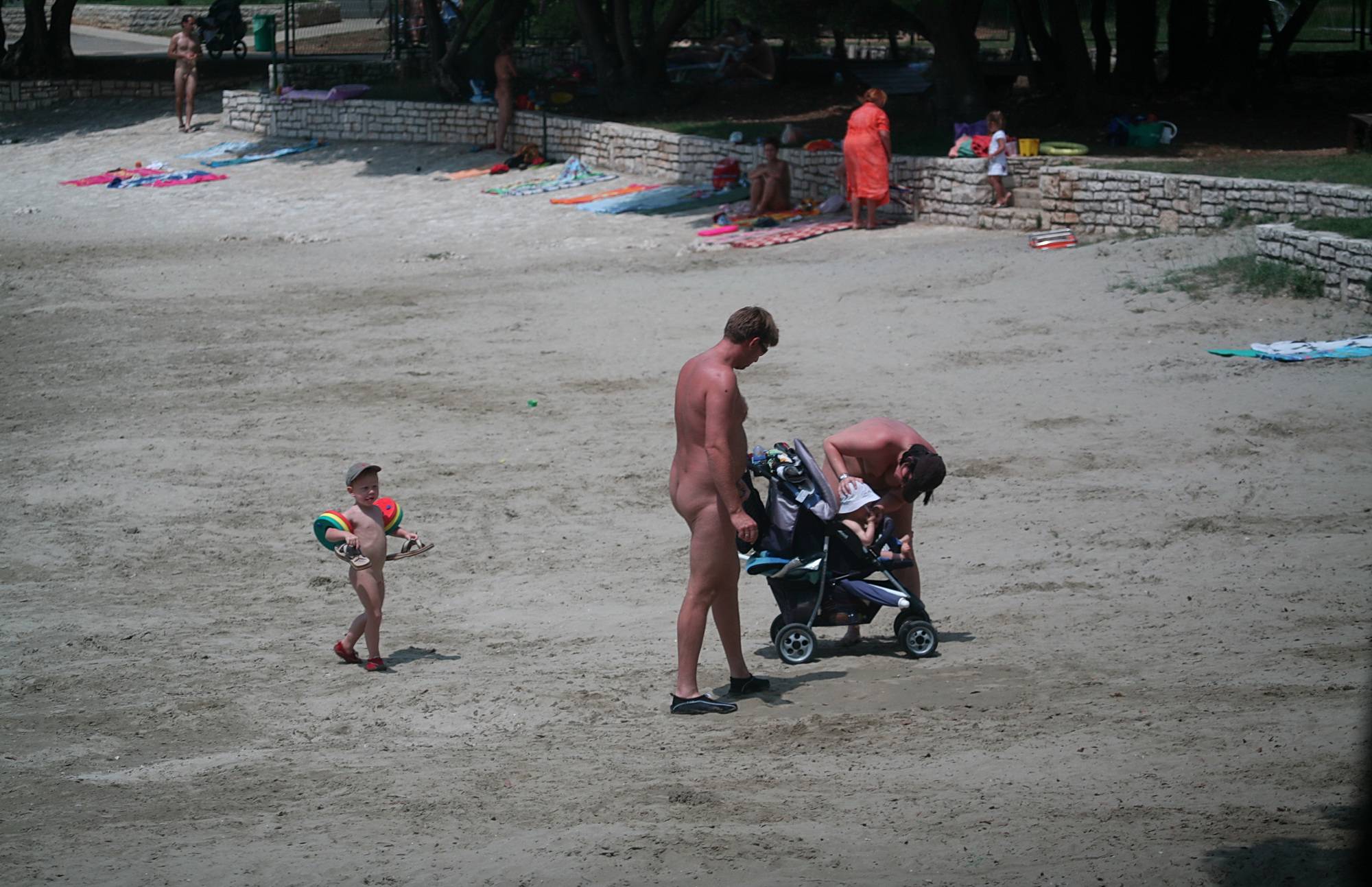 White Sand Stroller Push - 2