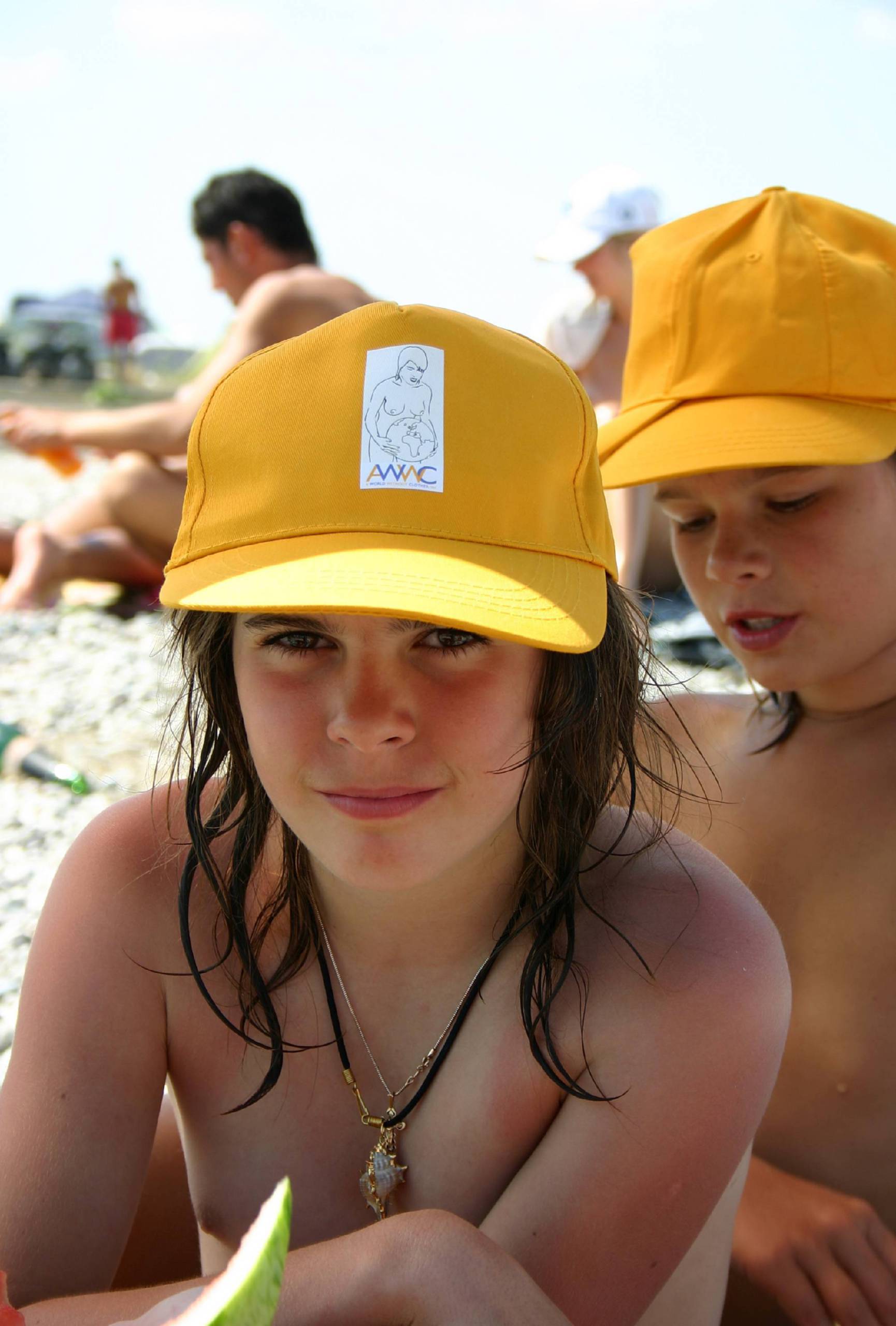 Purenudism Pics Yellow Hat Finger Painting - 2